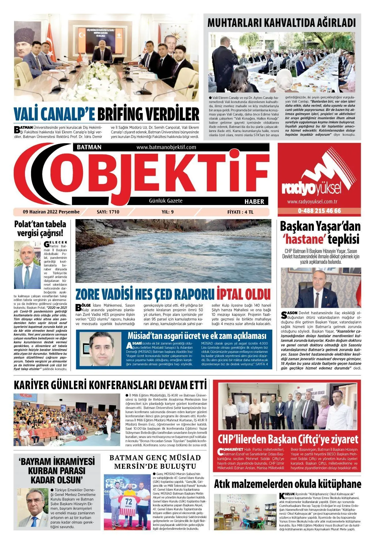 10.06.2022 tarihli sayı, 1. sayfa