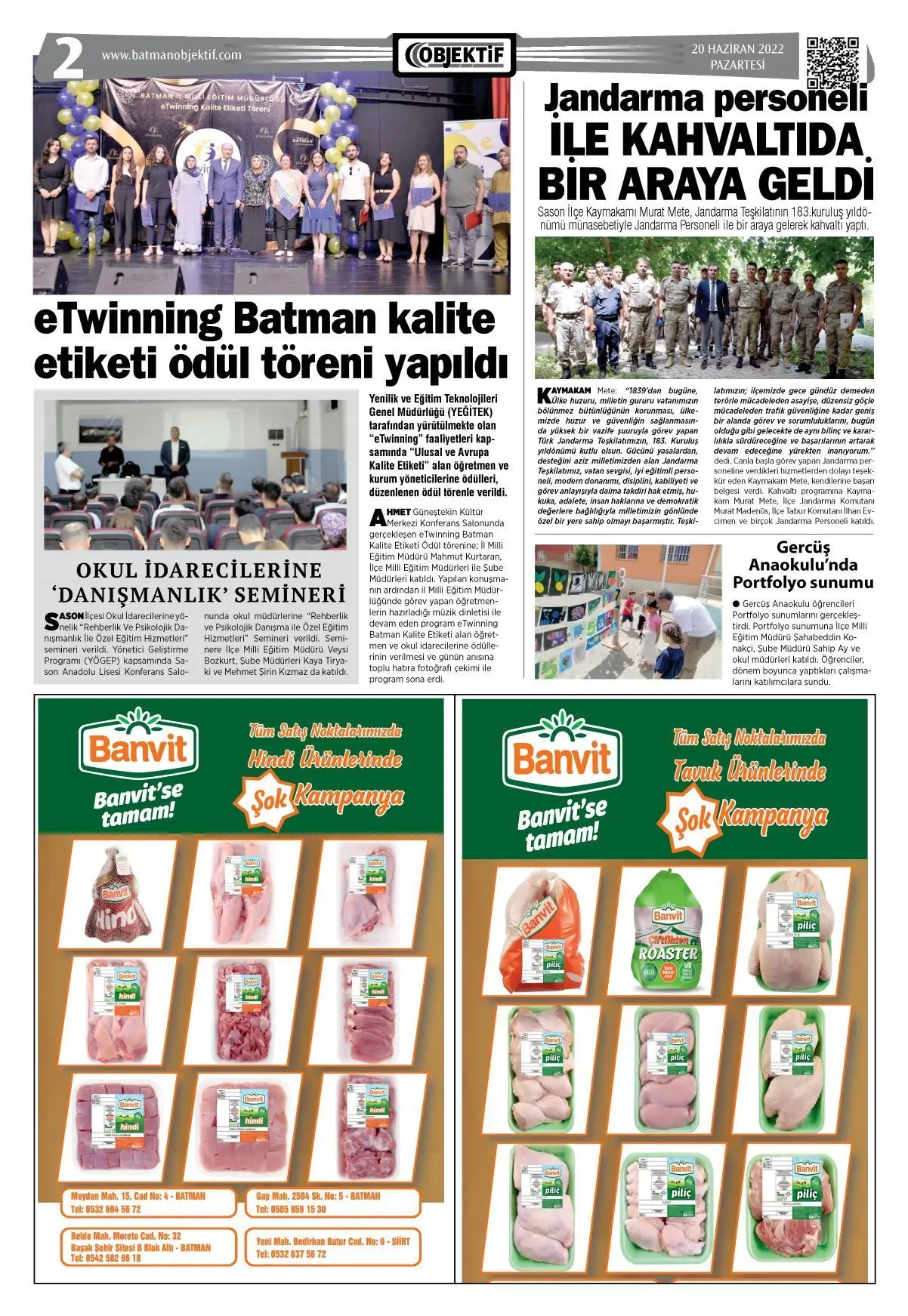 20.06.2022 tarihli sayı, 2. sayfa