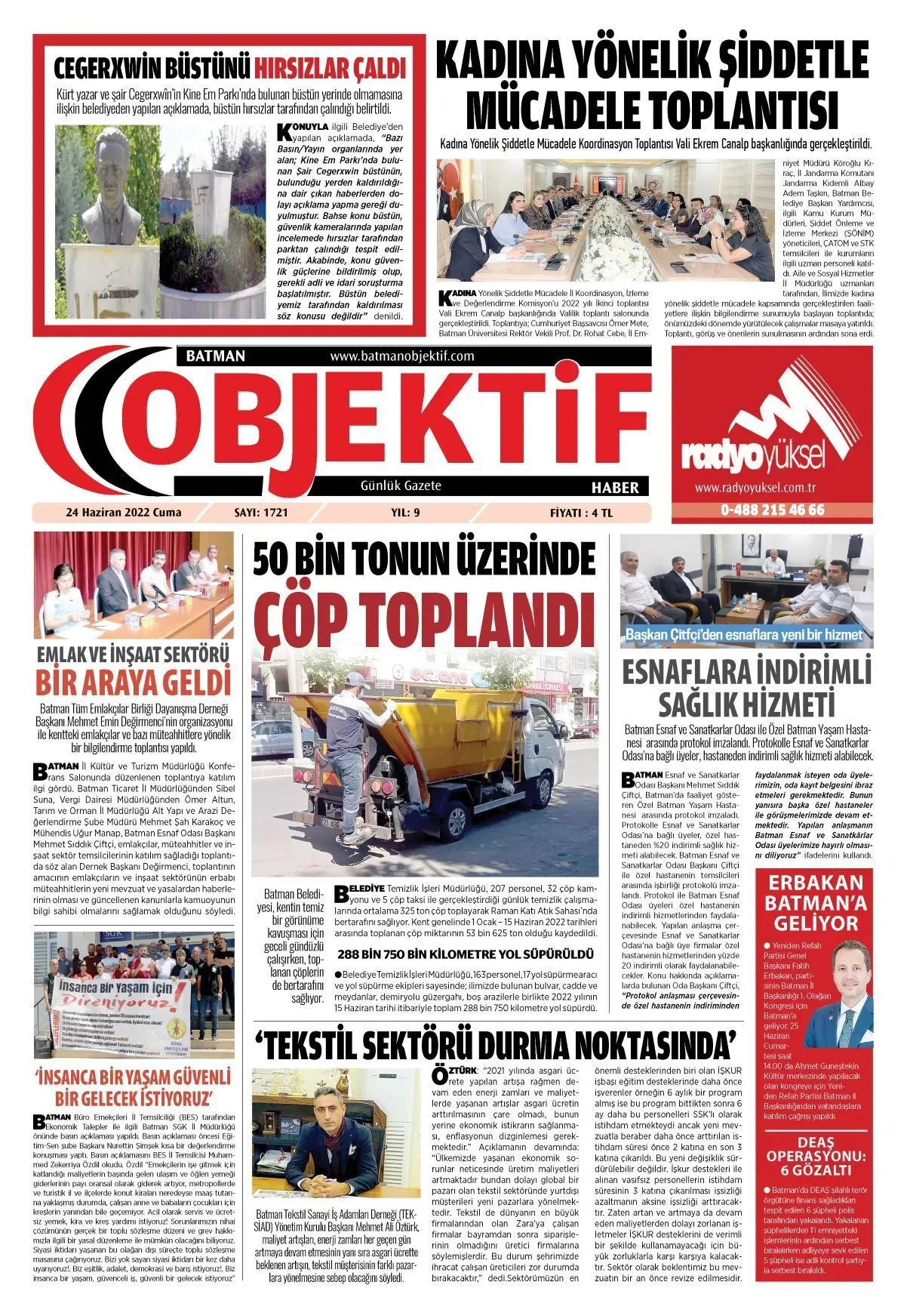 23.06.2022 tarihli sayı, 1. sayfa