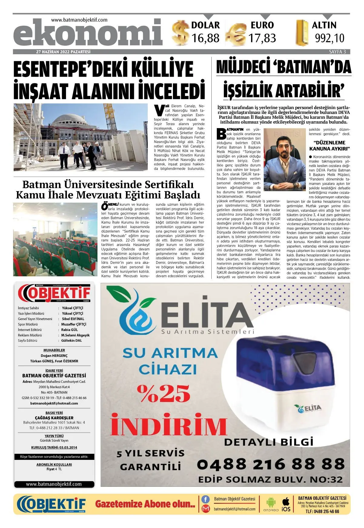 27.06.2022 tarihli sayı, 3. sayfa