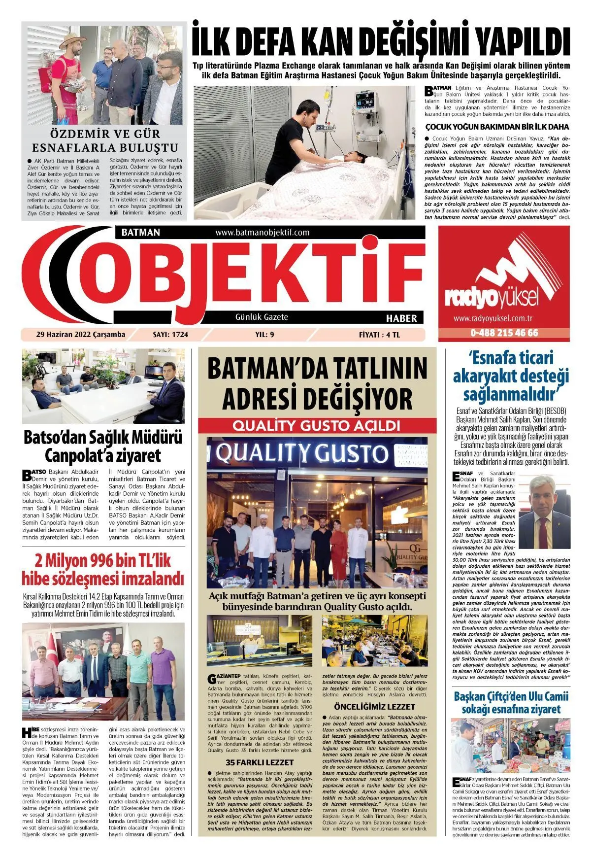 28.06.2022 tarihli sayı, 1. sayfa