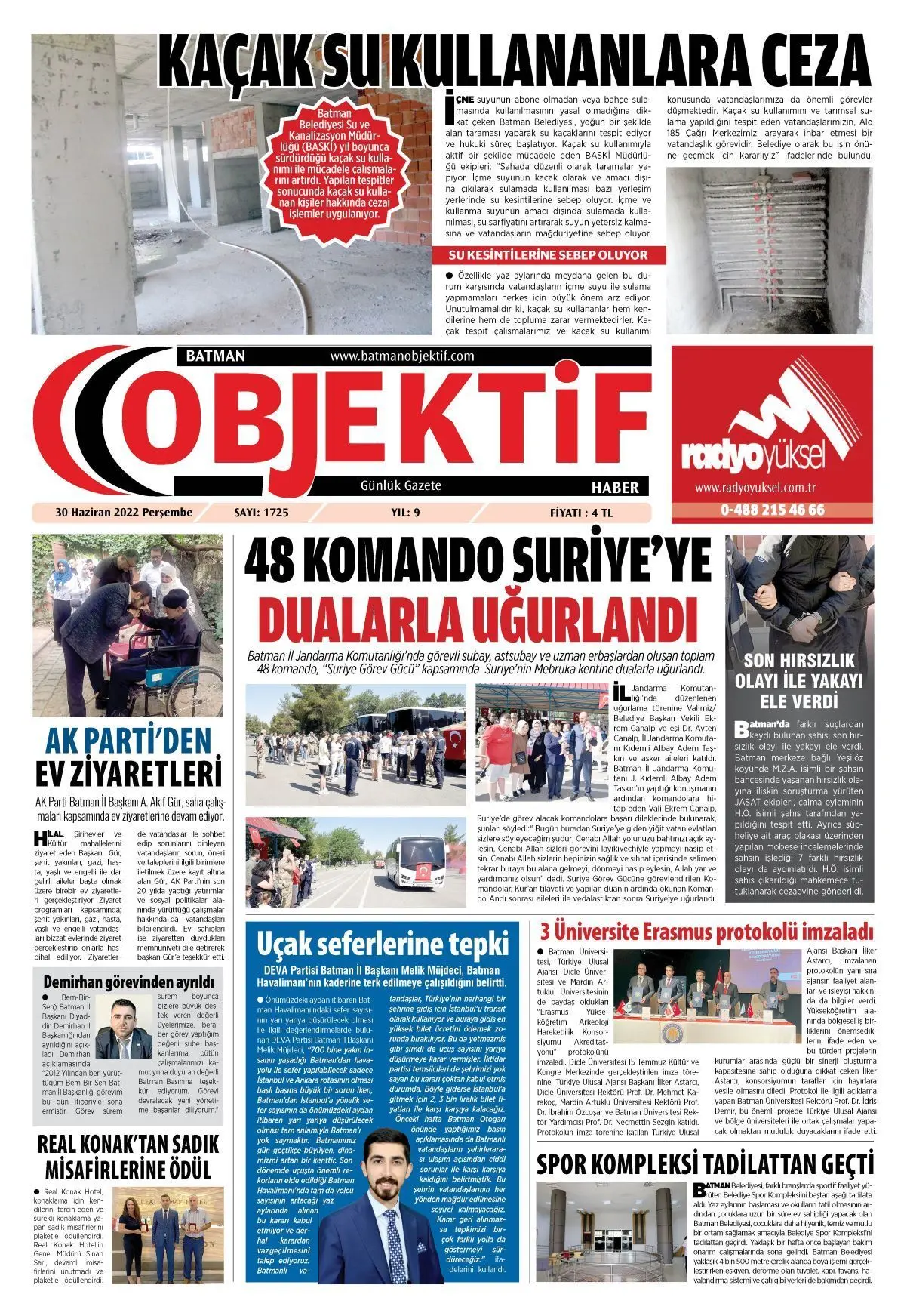 30.06.2022 tarihli sayı, 1. sayfa