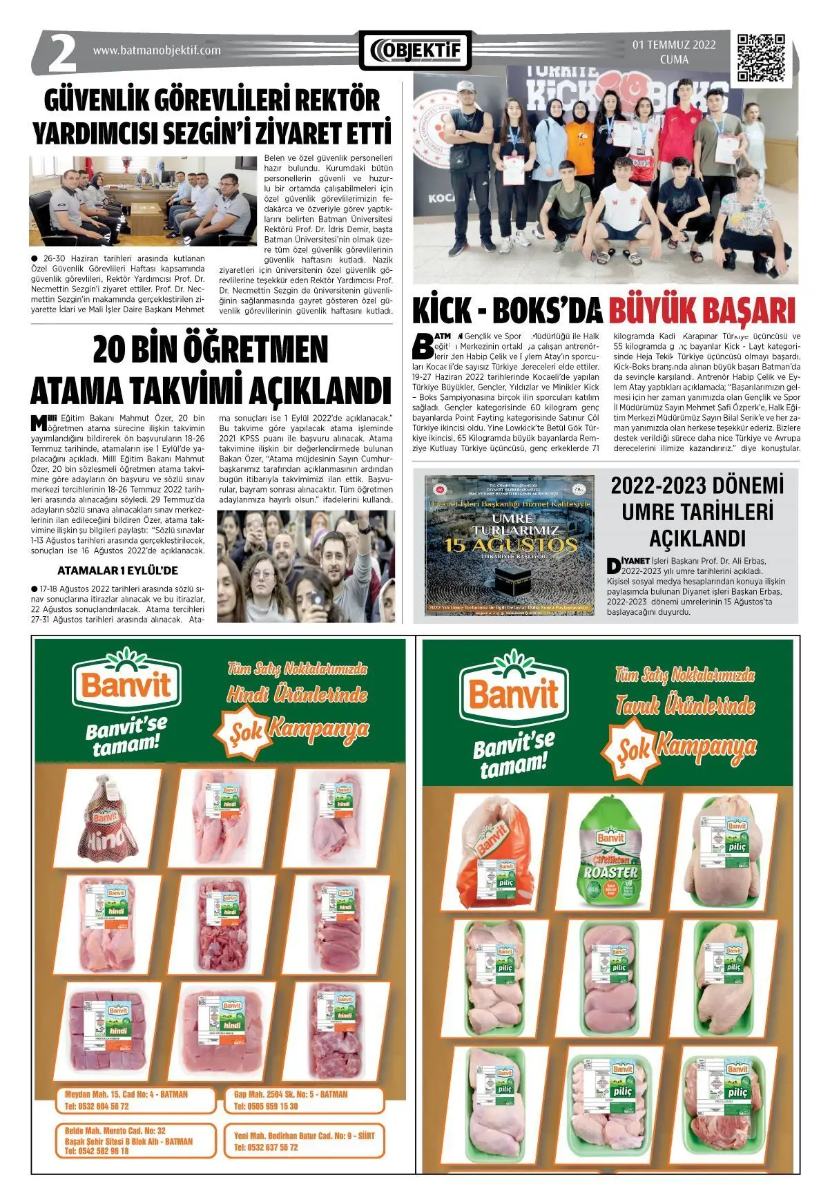 03.07.2022 tarihli sayı, 2. sayfa