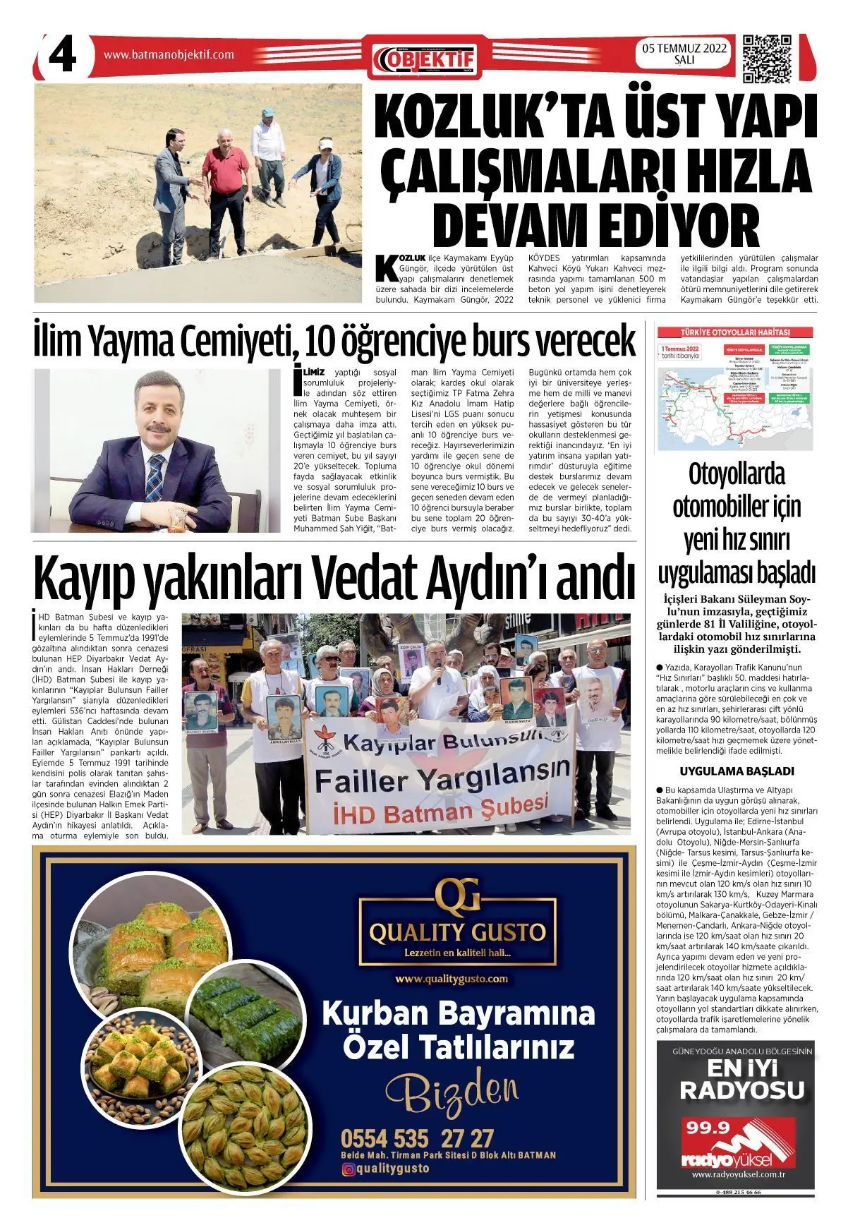 05.07.2022 tarihli sayı, 4. sayfa