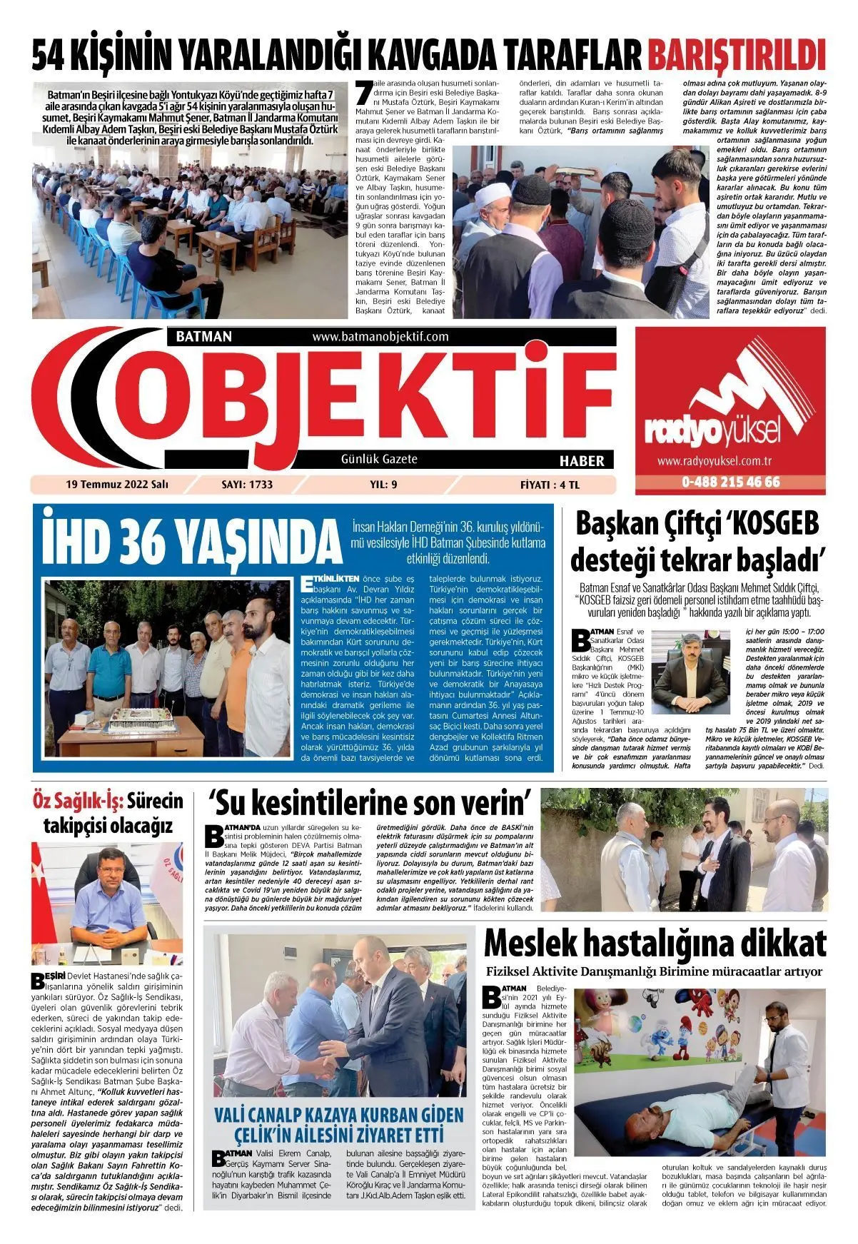 18.07.2022 tarihli sayı, 1. sayfa