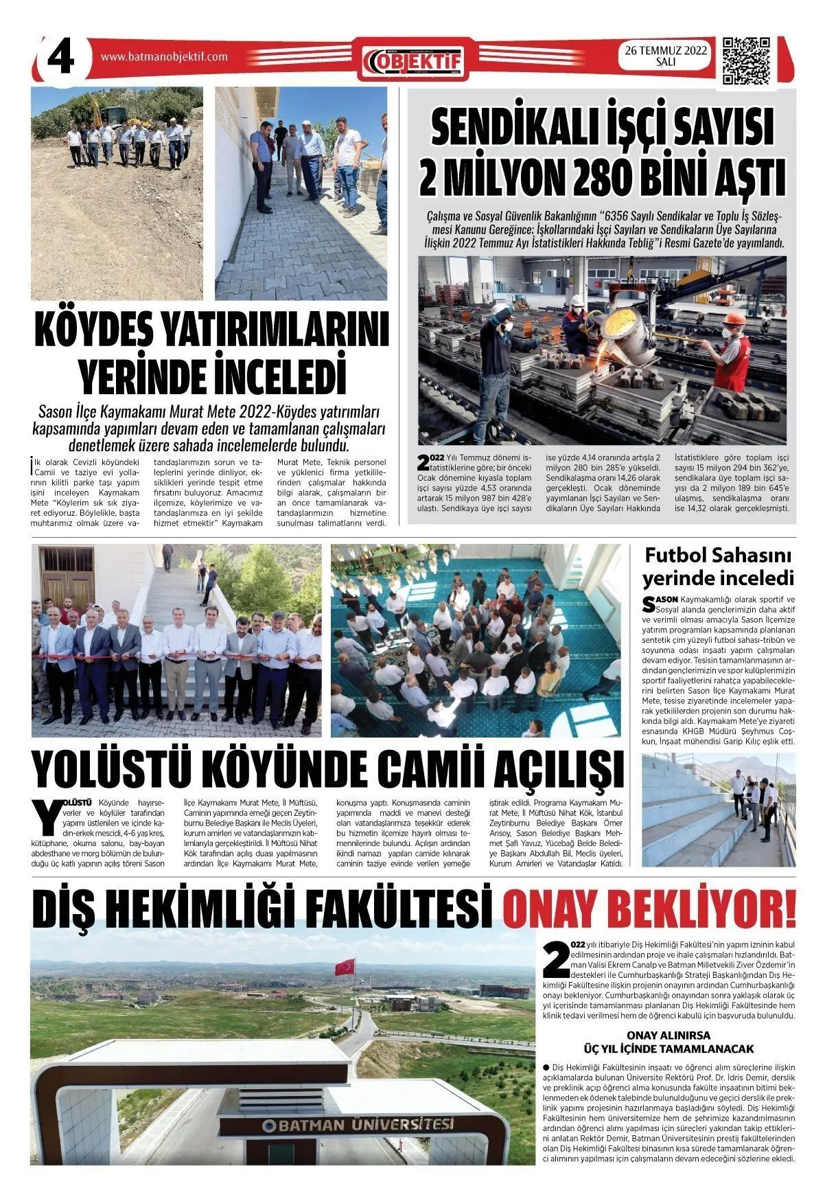 27.07.2022 tarihli sayı, 4. sayfa