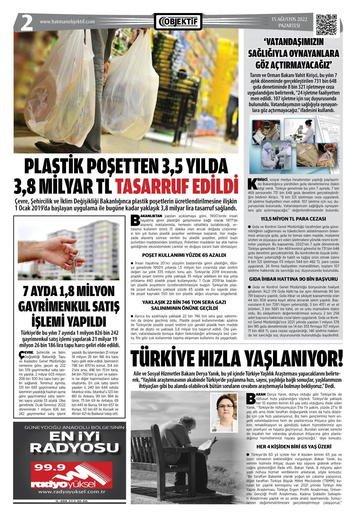 16.08.2022 tarihli sayı, 2. sayfa