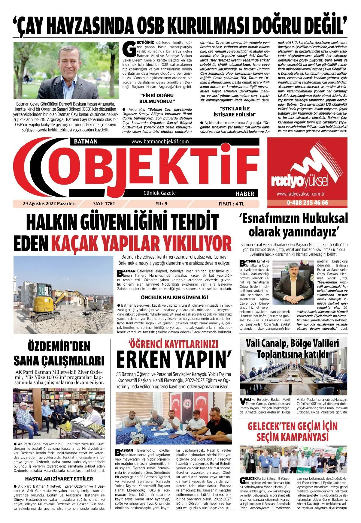 30.08.2022 tarihli sayı, 1. sayfa