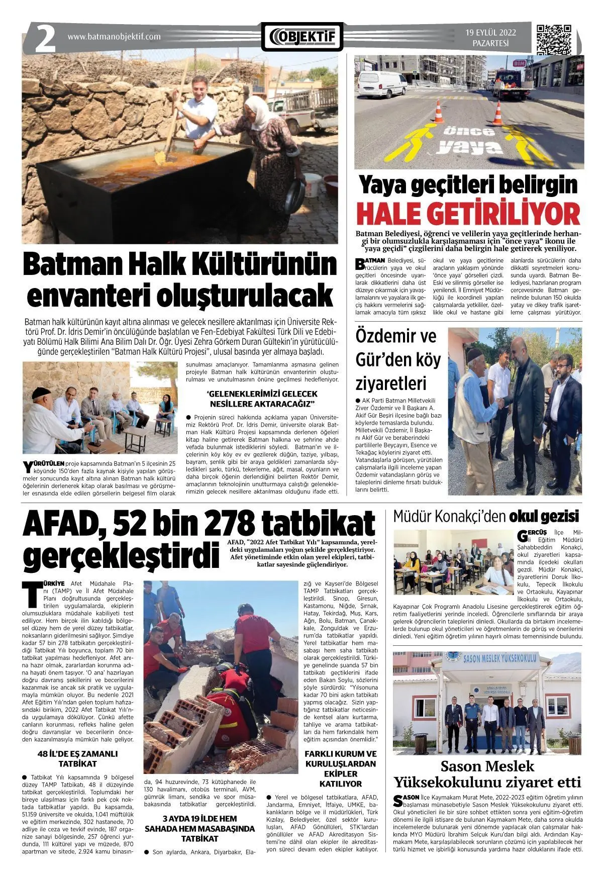 19.09.2022 tarihli sayı, 2. sayfa