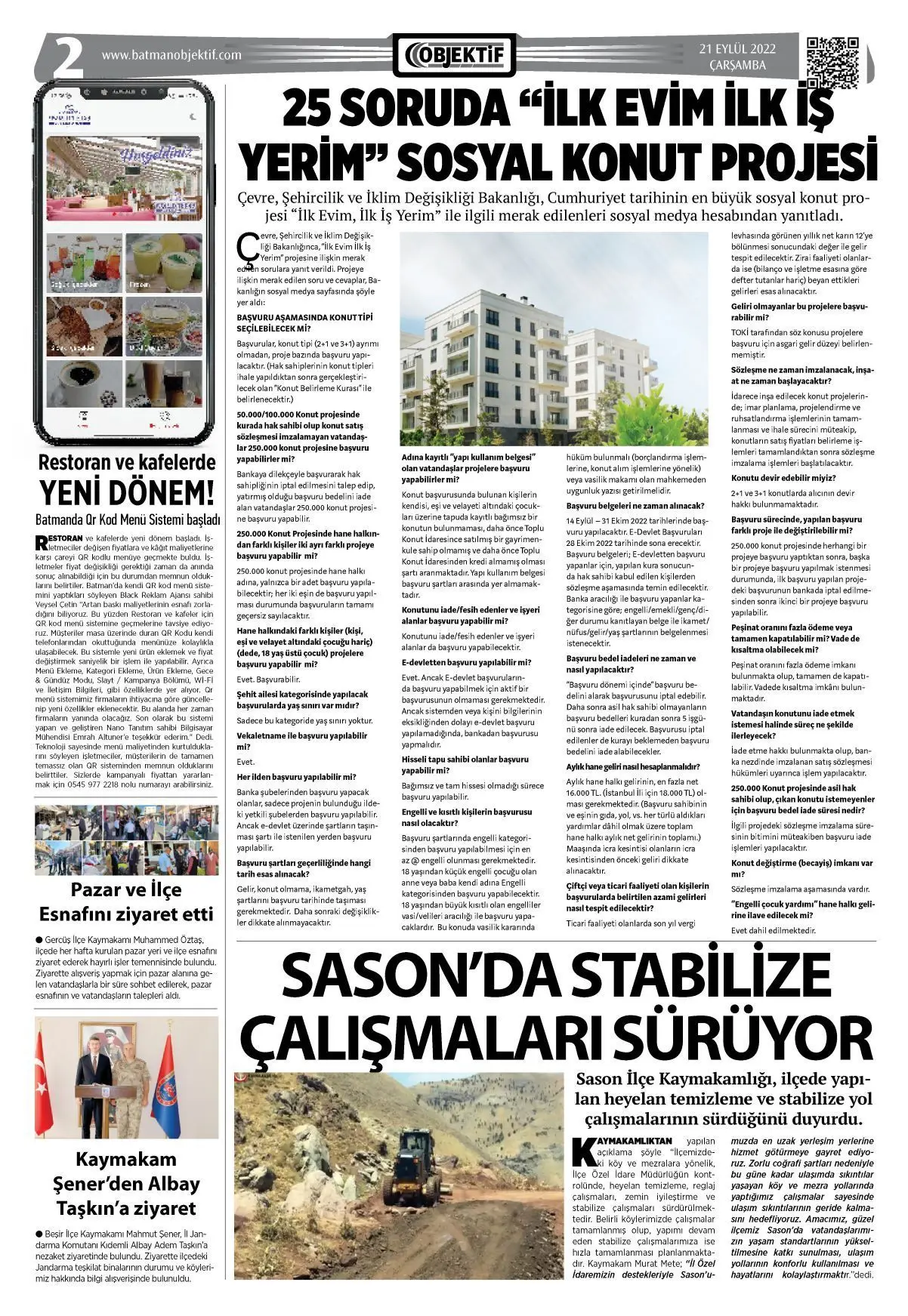 21.09.2022 tarihli sayı, 2. sayfa