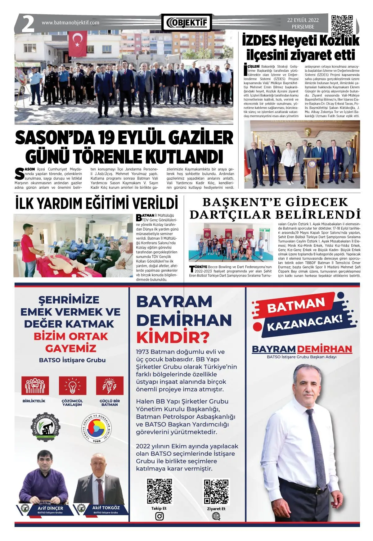 22.09.2022 tarihli sayı, 2. sayfa