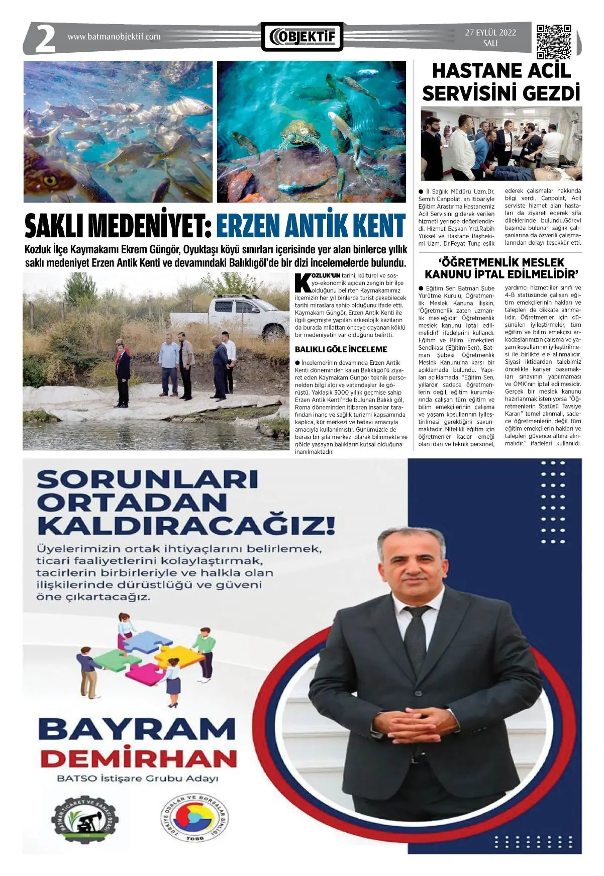 27.09.2022 tarihli sayı, 2. sayfa