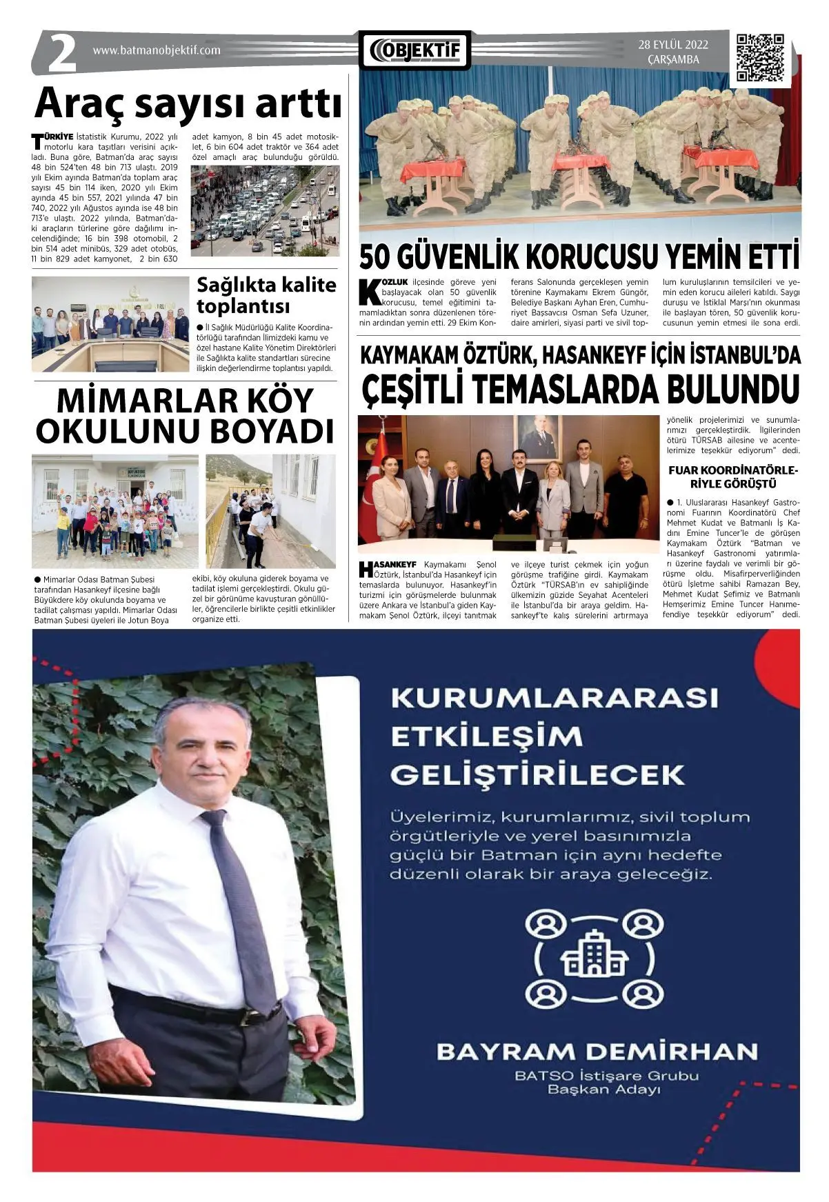 28.09.2022 tarihli sayı, 2. sayfa