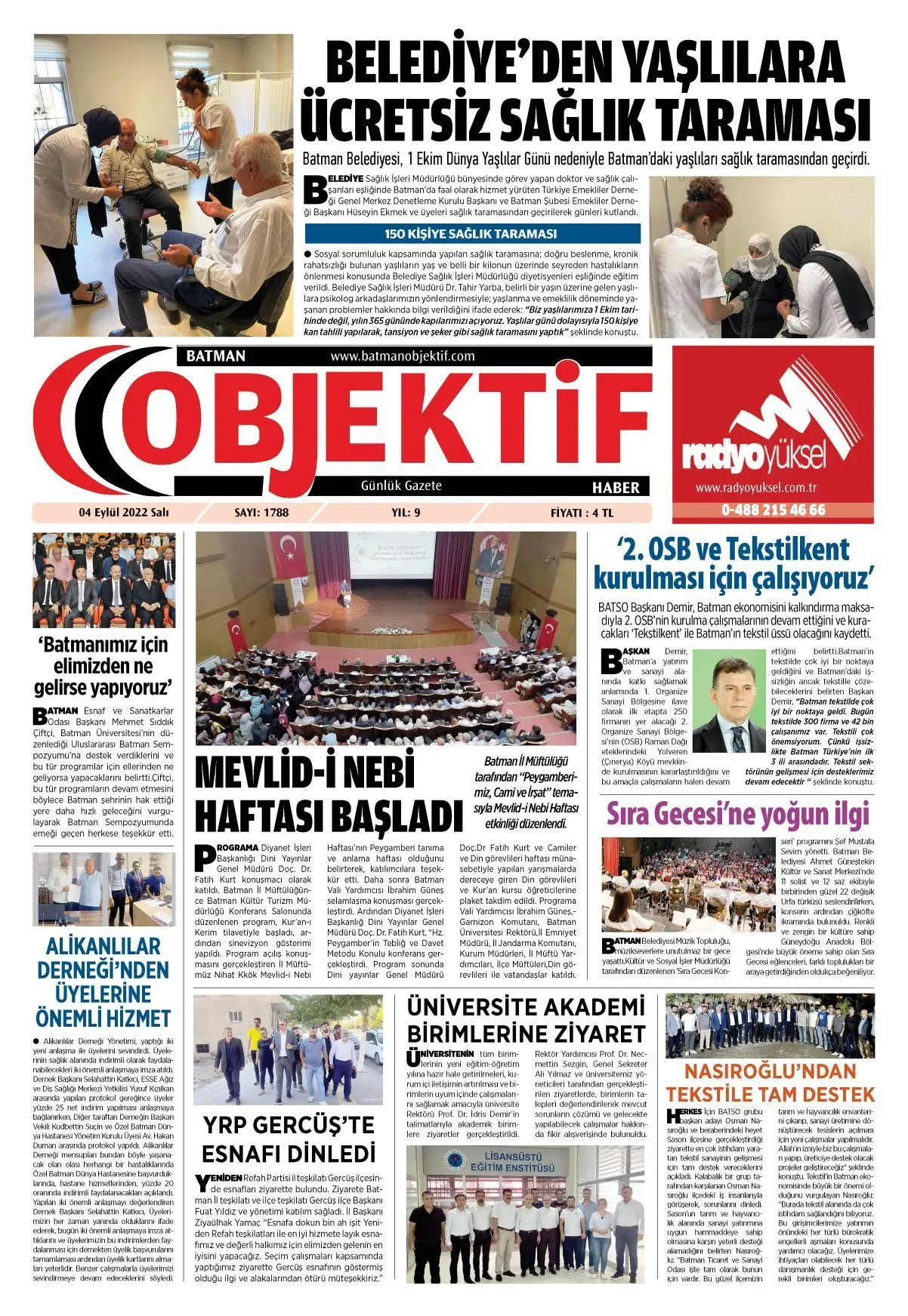 04.10.2022 tarihli sayı, 1. sayfa