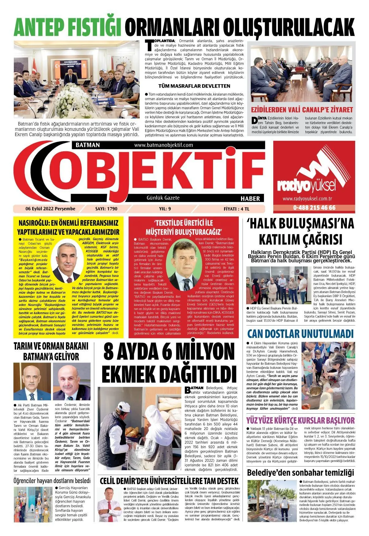 05.10.2022 tarihli sayı, 1. sayfa