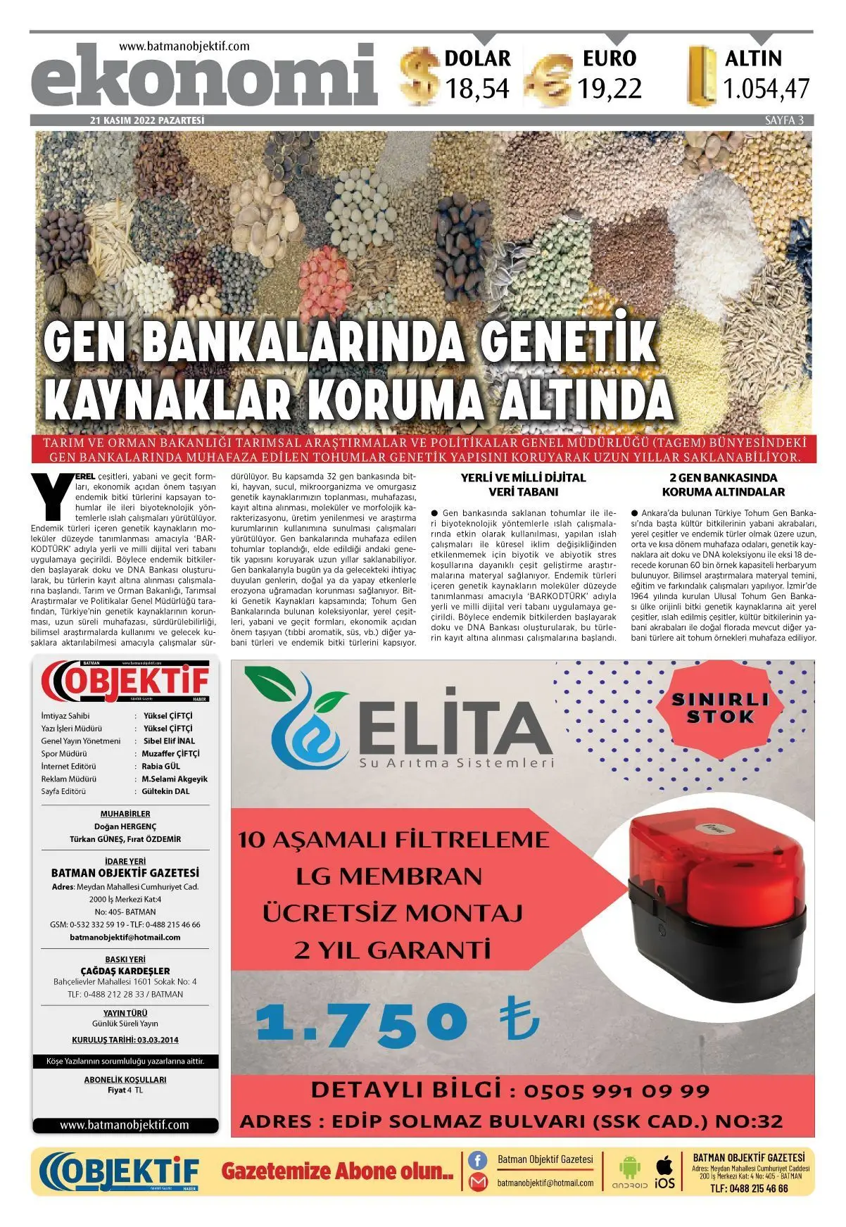 20.11.2022 tarihli sayı, 3. sayfa