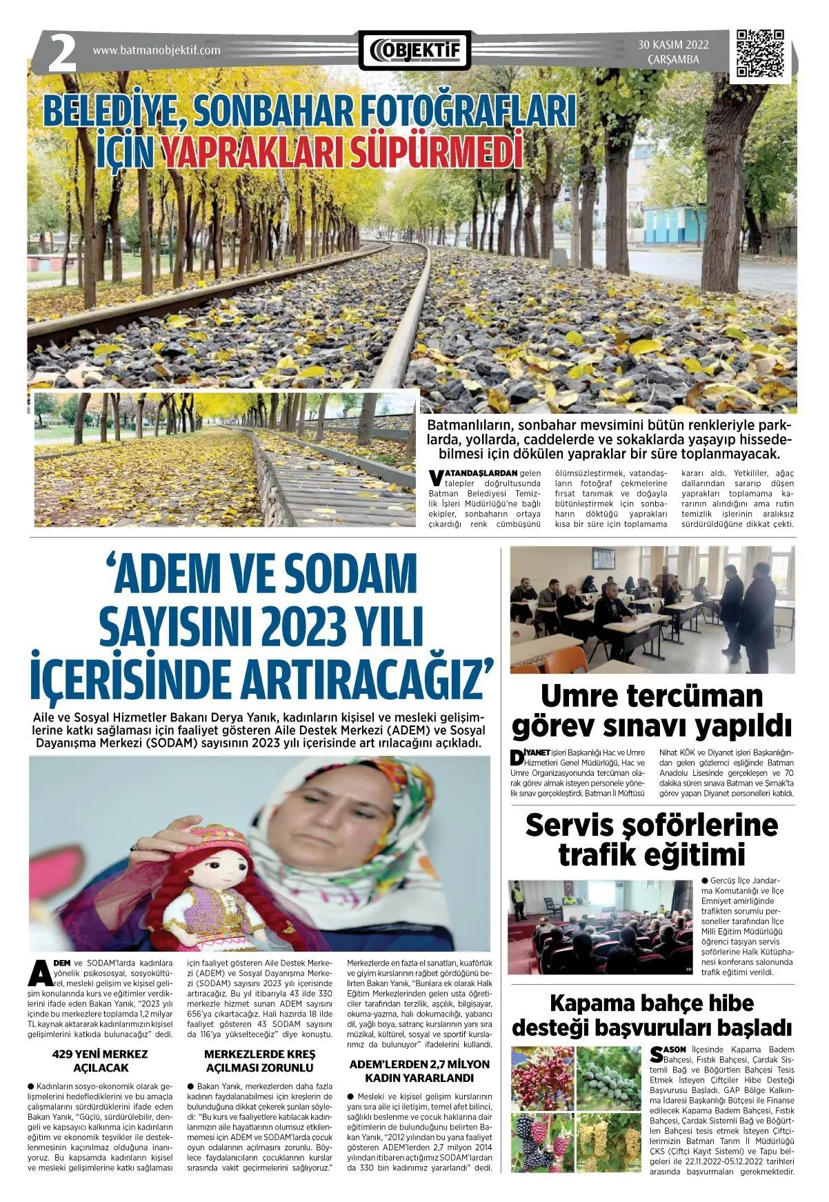 29.11.2022 tarihli sayı, 2. sayfa