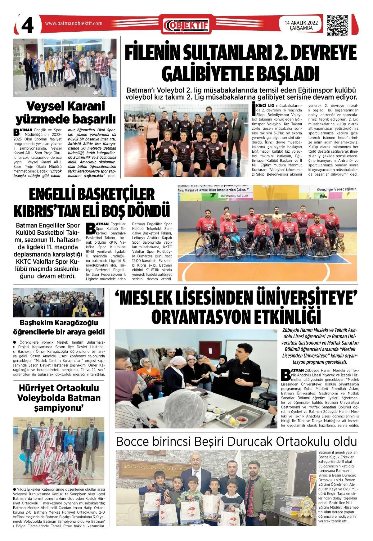 14.12.2022 tarihli sayı, 4. sayfa