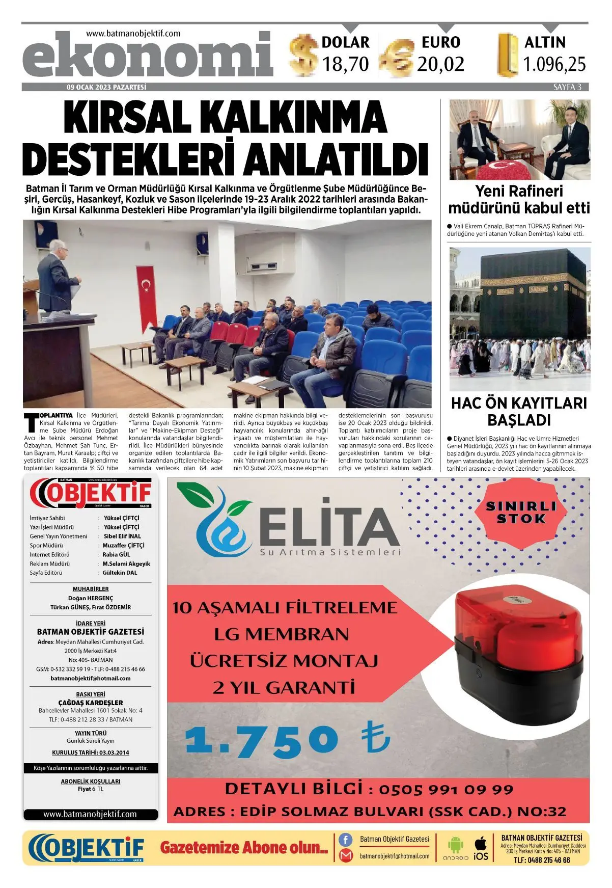 08.01.2023 tarihli sayı, 3. sayfa