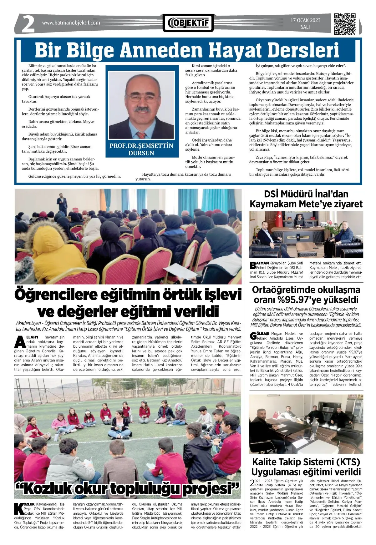16.01.2023 tarihli sayı, 2. sayfa