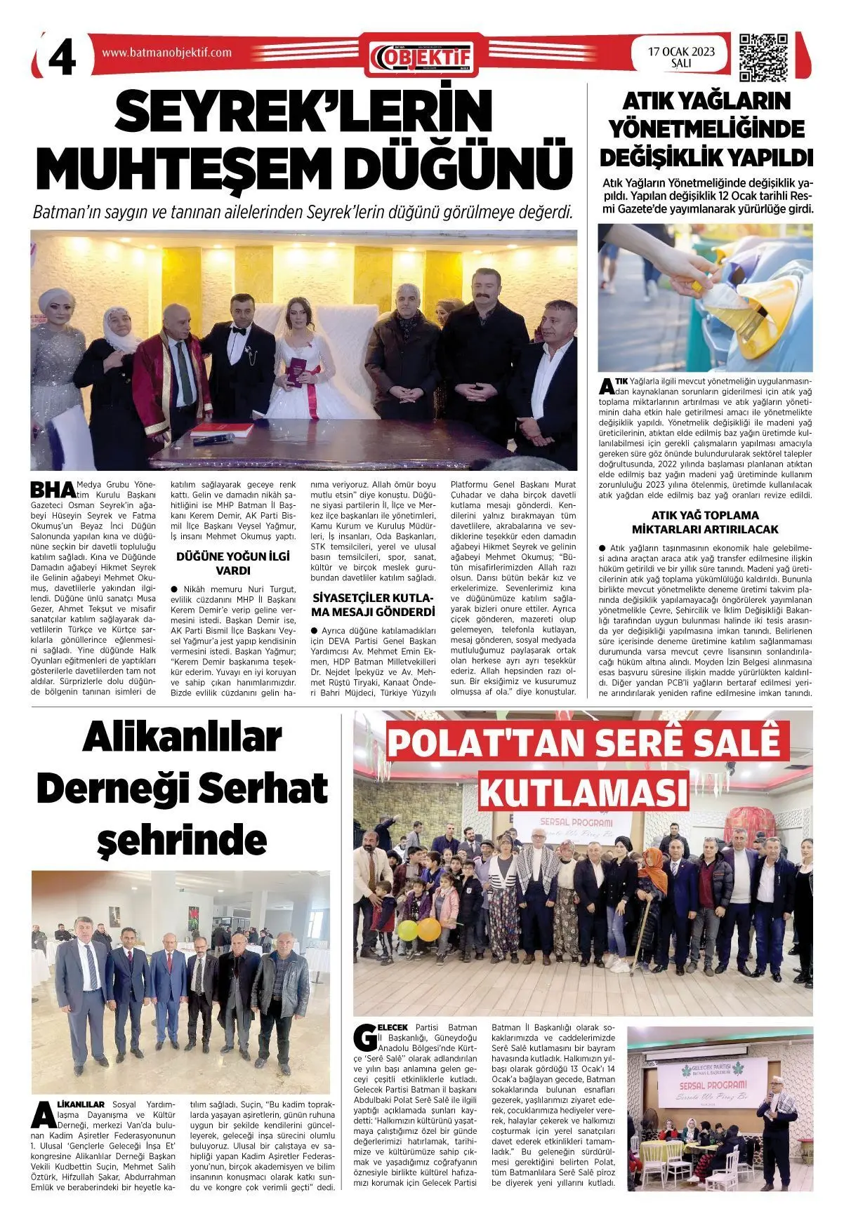 16.01.2023 tarihli sayı, 4. sayfa