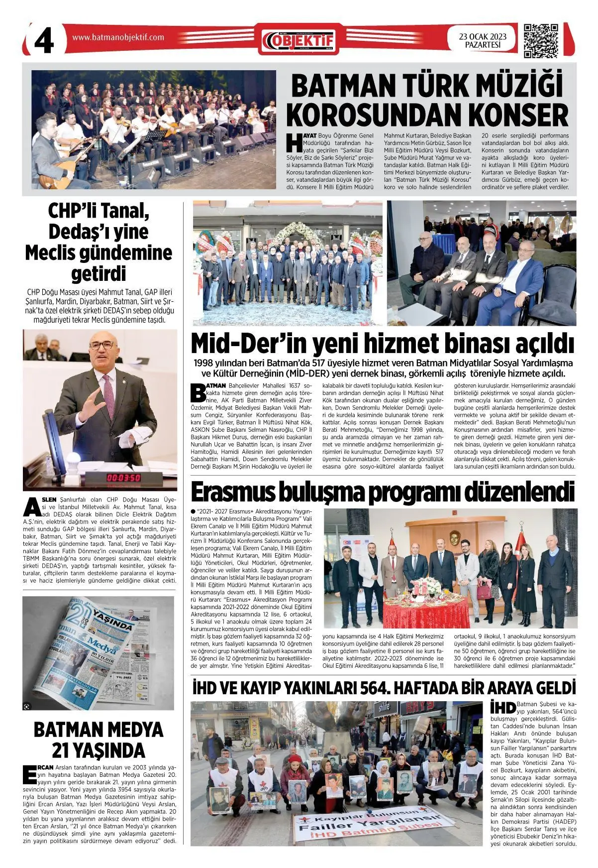 22.01.2023 tarihli sayı, 4. sayfa