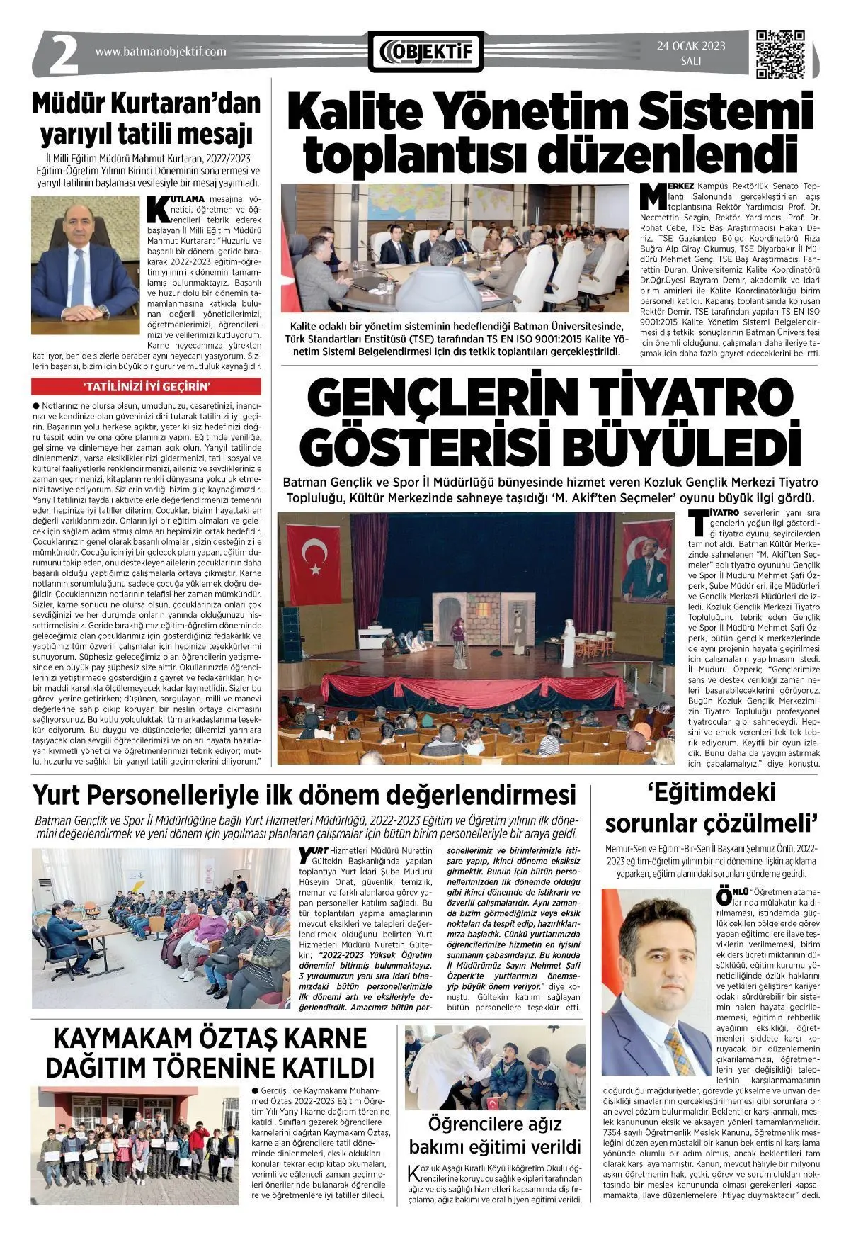 23.01.2023 tarihli sayı, 2. sayfa