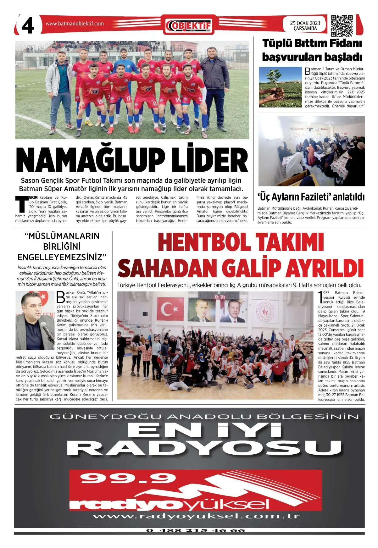 24.01.2023 tarihli sayı, 4. sayfa