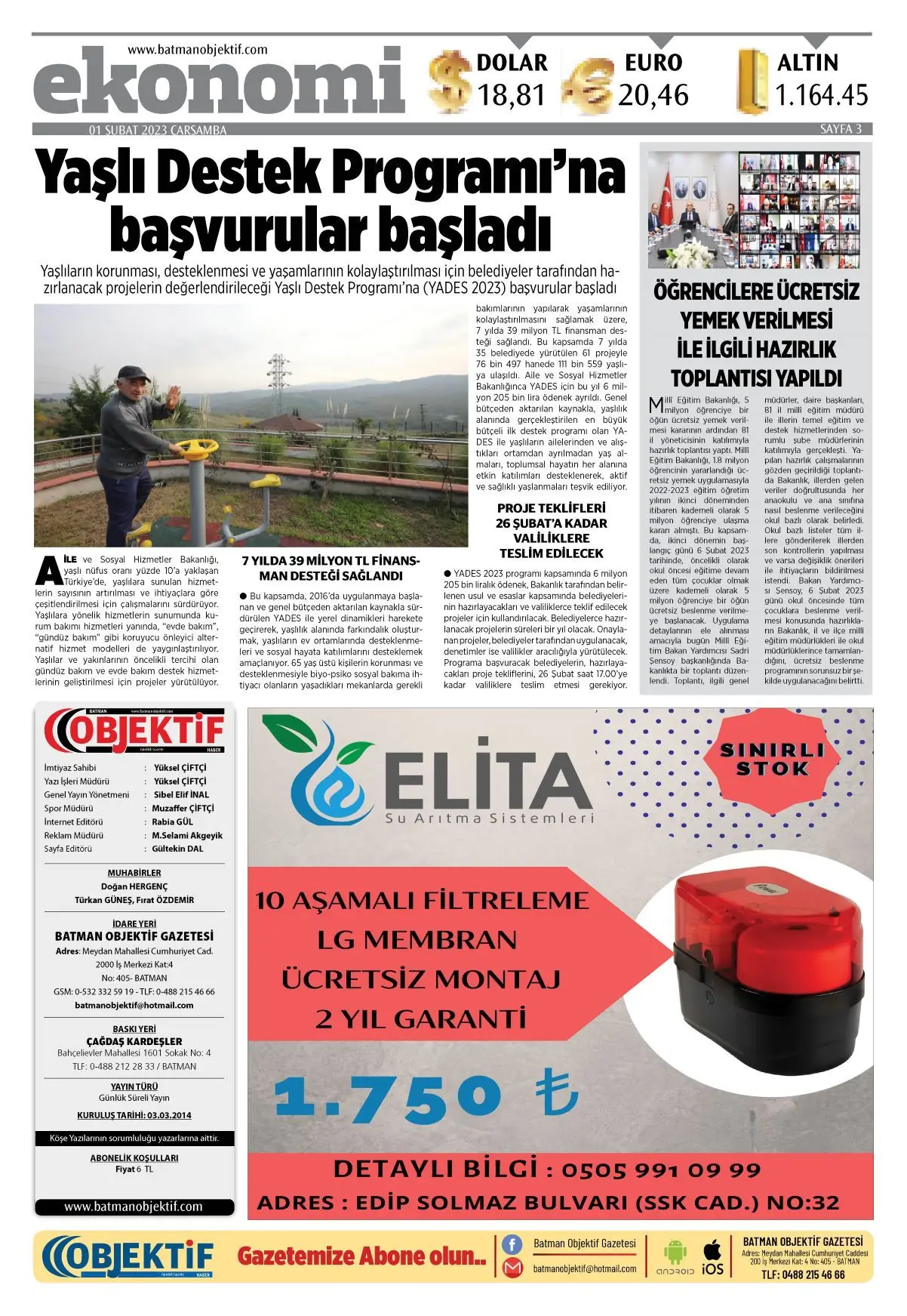 31.01.2023 tarihli sayı, 3. sayfa