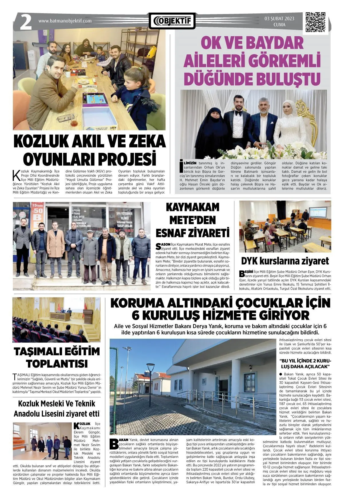 02.02.2023 tarihli sayı, 2. sayfa