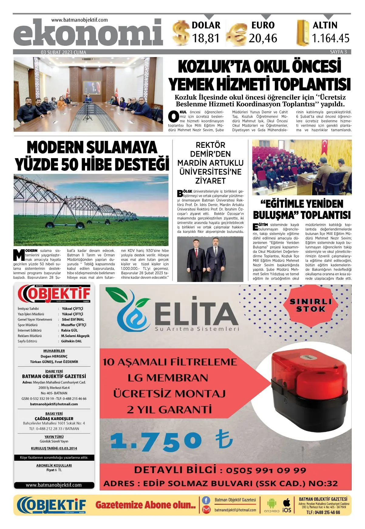 02.02.2023 tarihli sayı, 3. sayfa