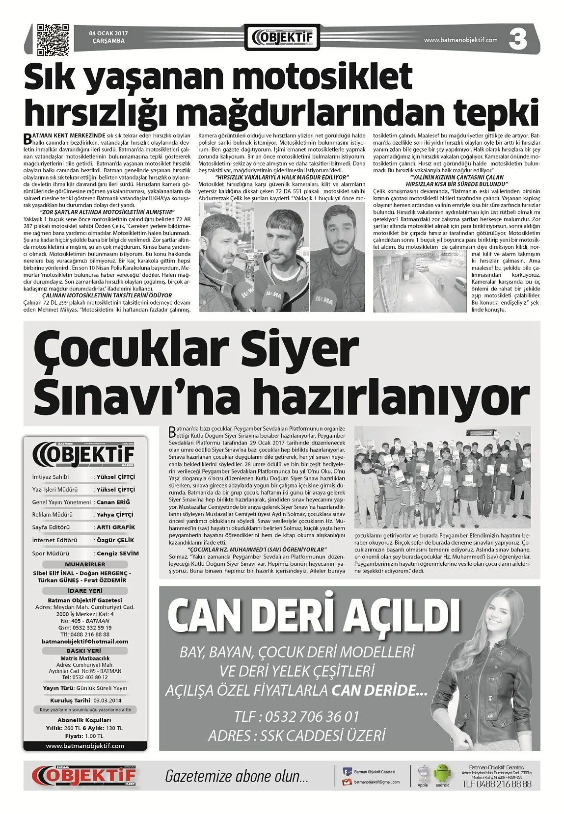 04.01.2017 tarihli sayı, 3. sayfa