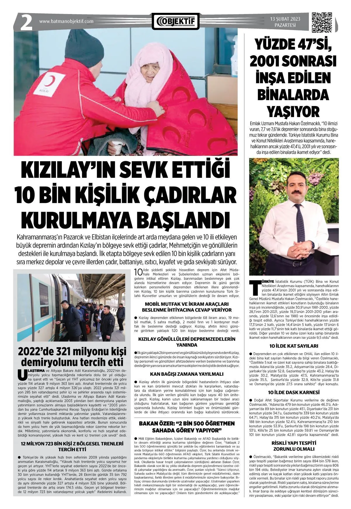 13.02.2023 tarihli sayı, 2. sayfa