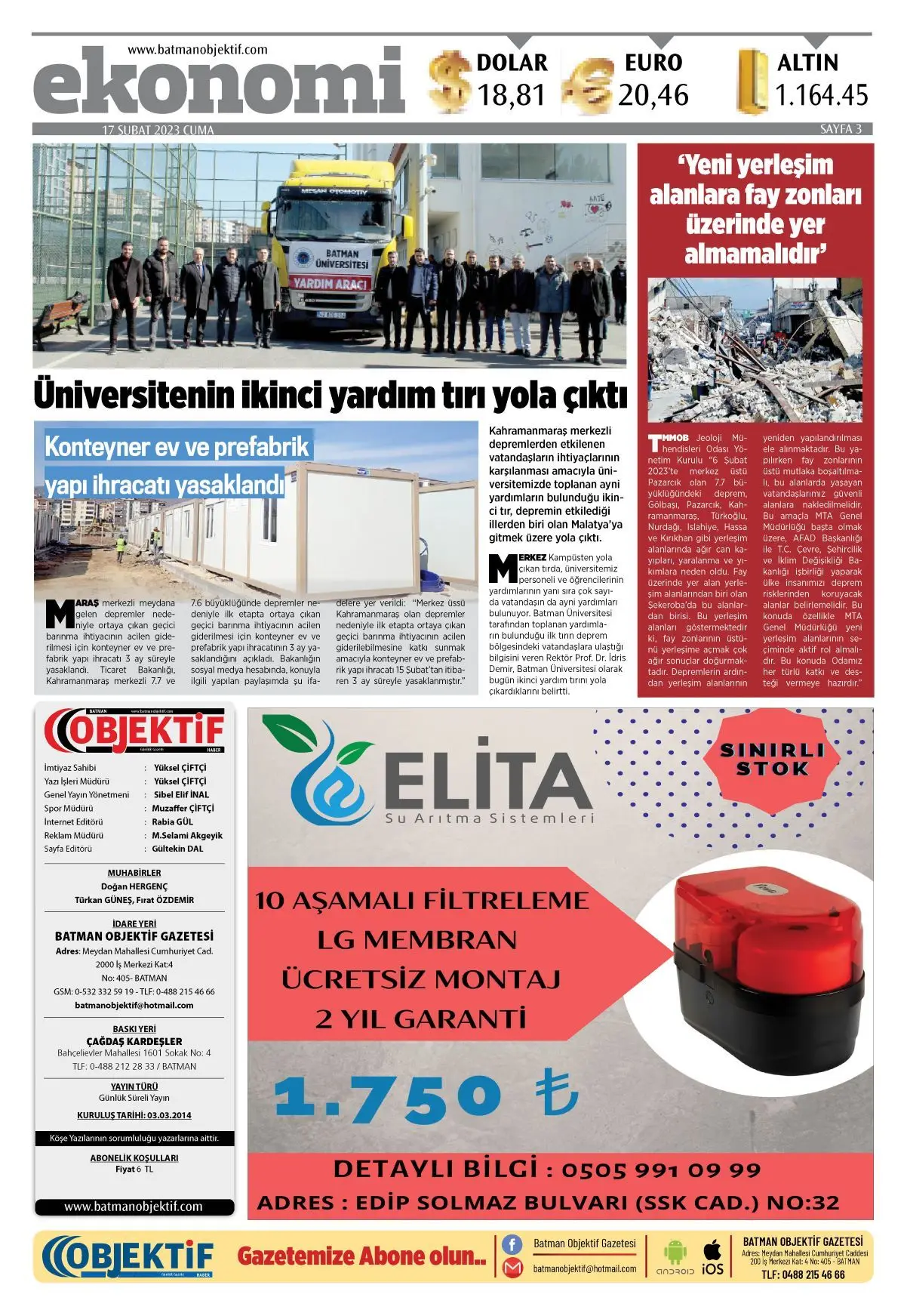 18.02.2023 tarihli sayı, 3. sayfa