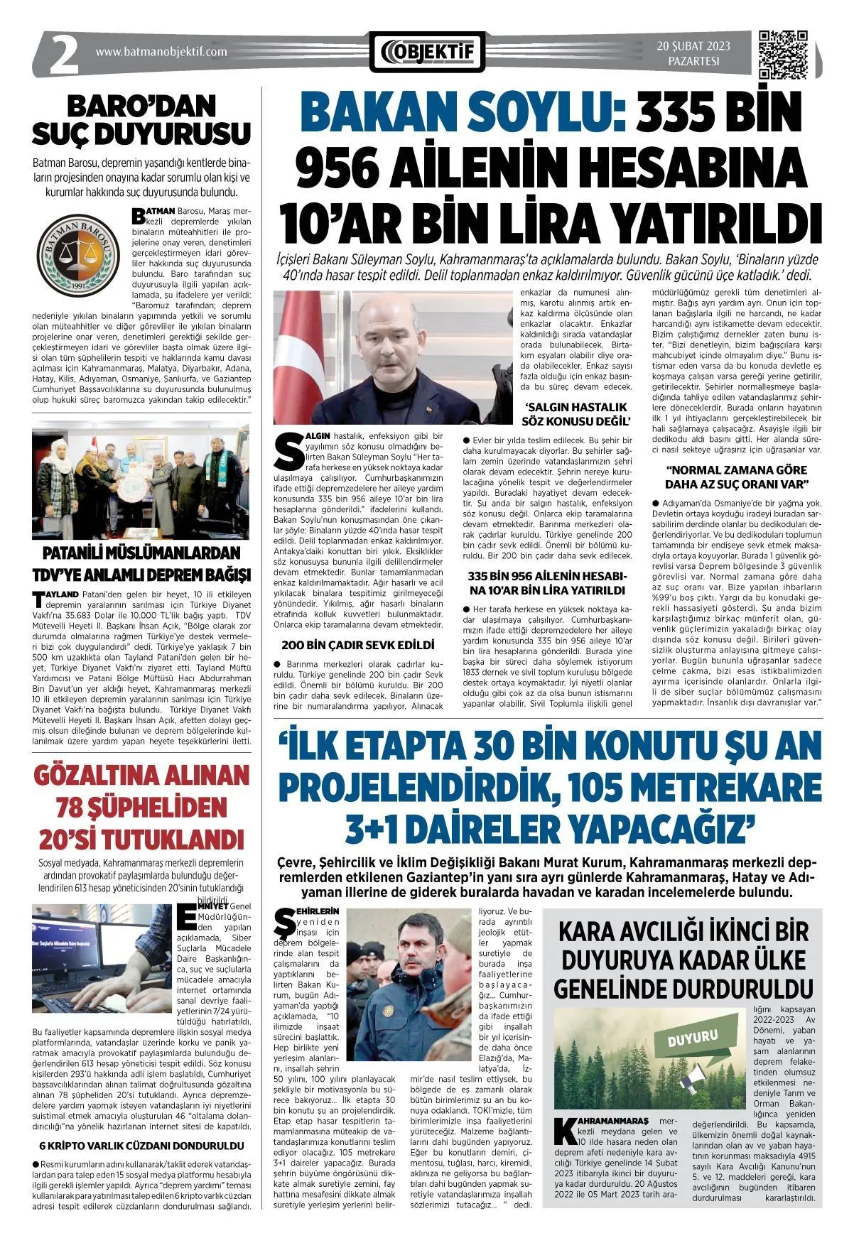 19.02.2023 tarihli sayı, 2. sayfa