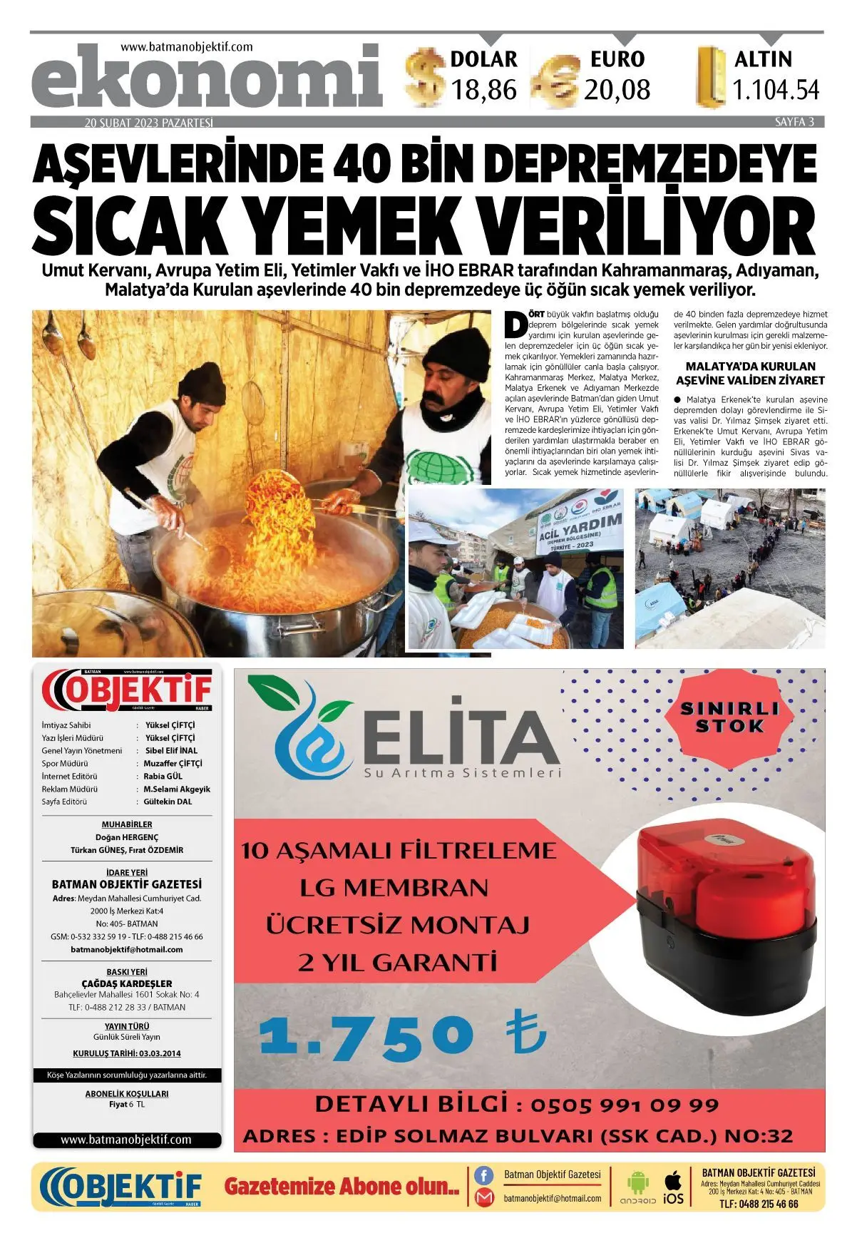 19.02.2023 tarihli sayı, 3. sayfa