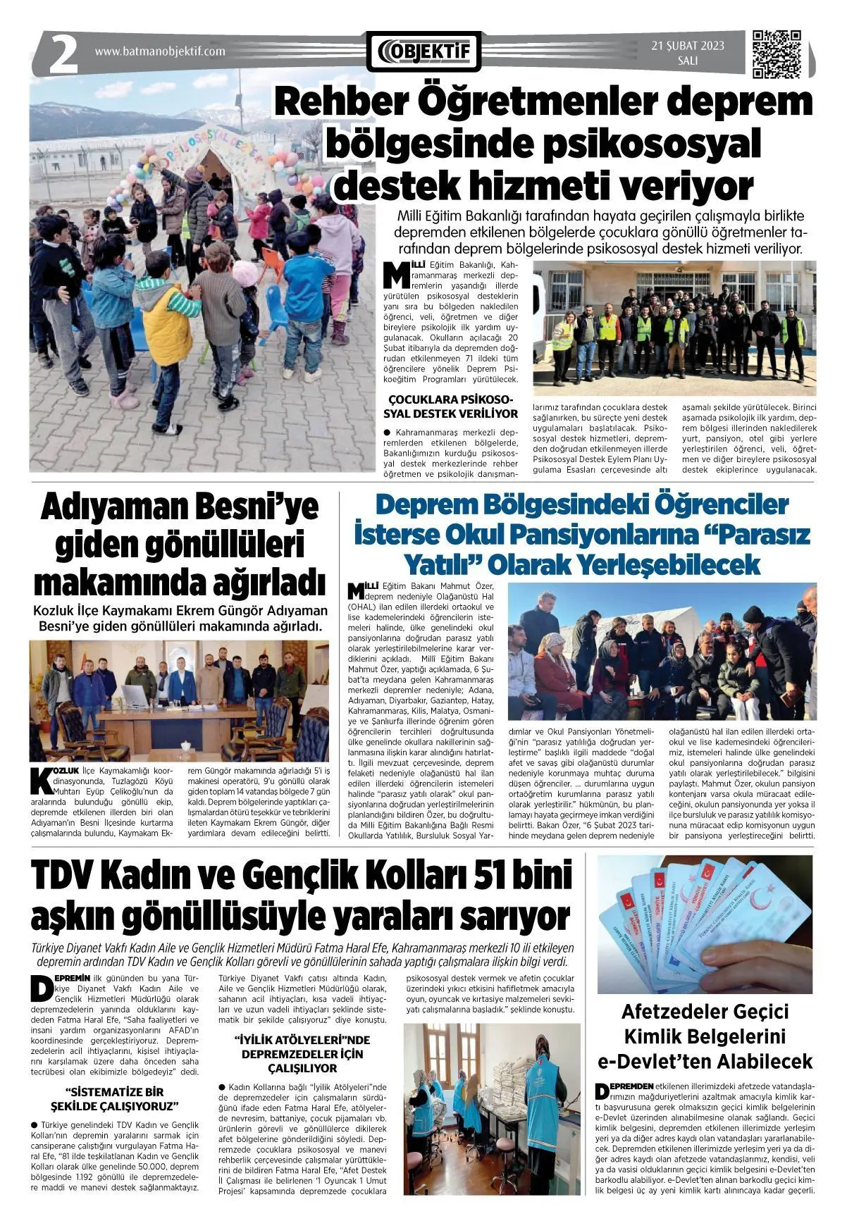 22.02.2023 tarihli sayı, 2. sayfa