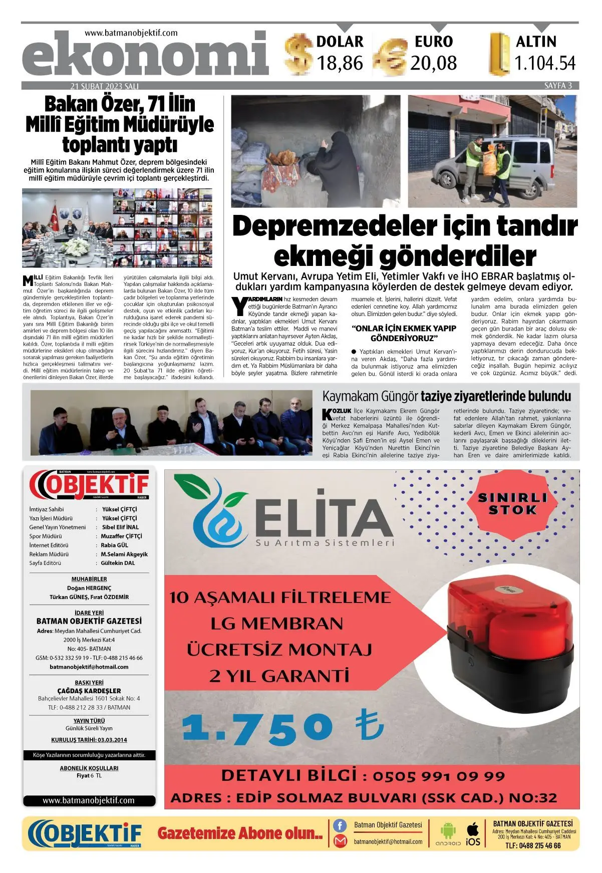 22.02.2023 tarihli sayı, 3. sayfa