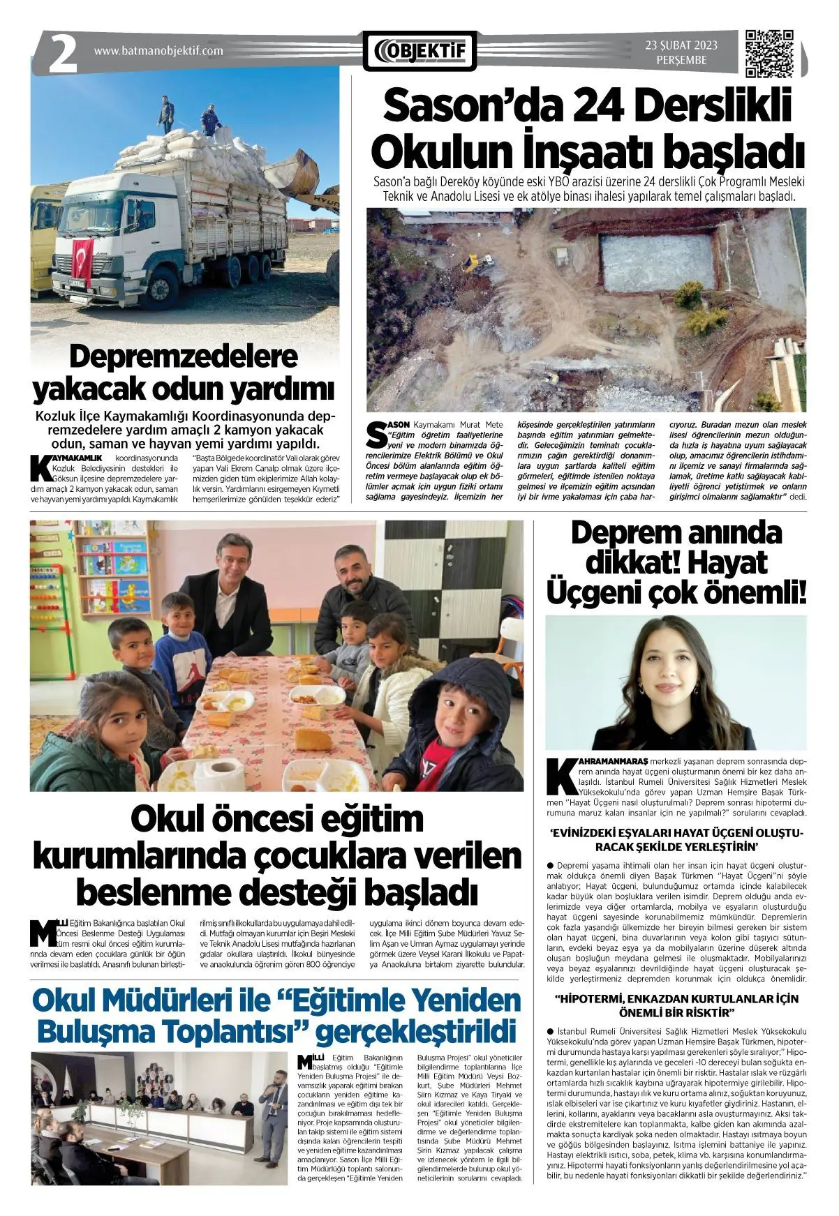 23.02.2023 tarihli sayı, 2. sayfa