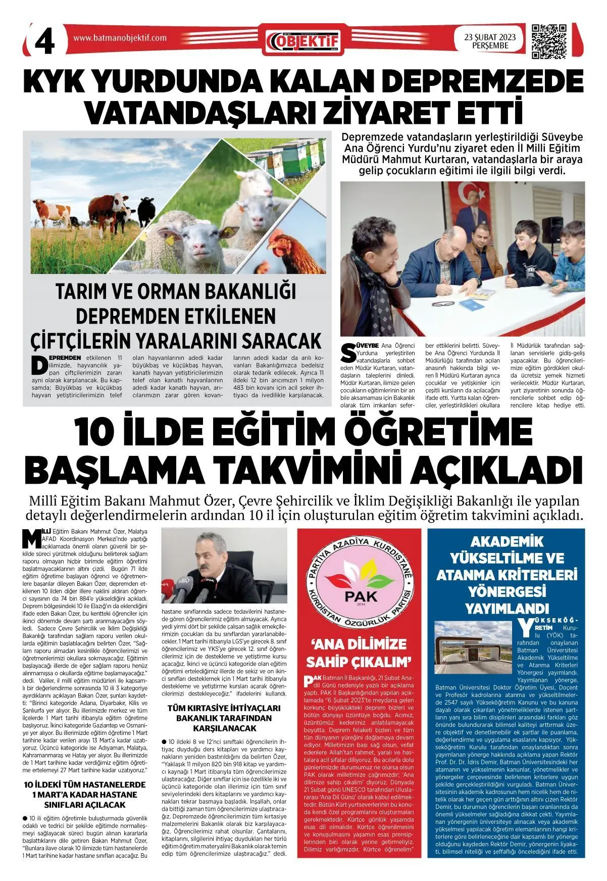 23.02.2023 tarihli sayı, 4. sayfa