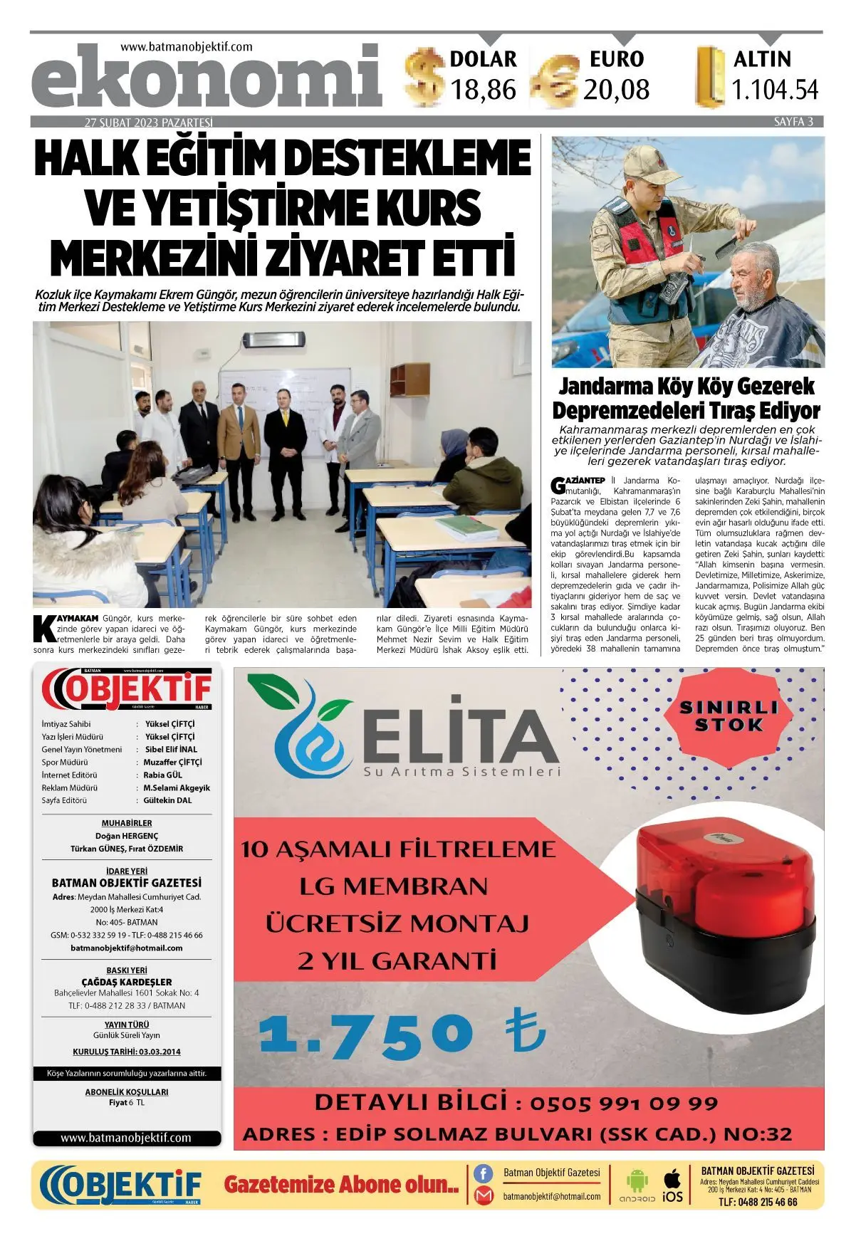 26.02.2023 tarihli sayı, 3. sayfa