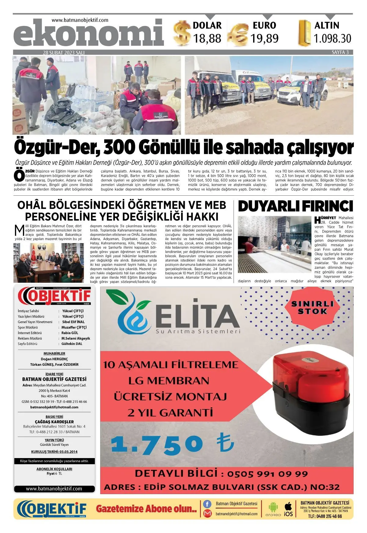 27.02.2023 tarihli sayı, 3. sayfa