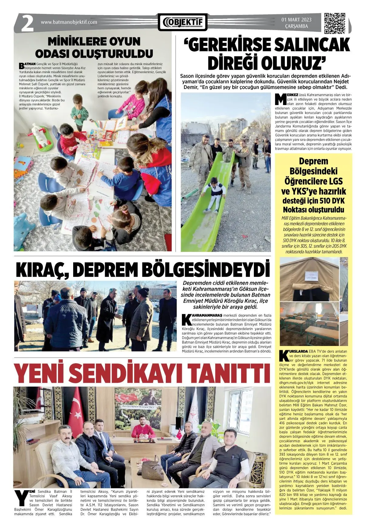 01.03.2023 tarihli sayı, 2. sayfa