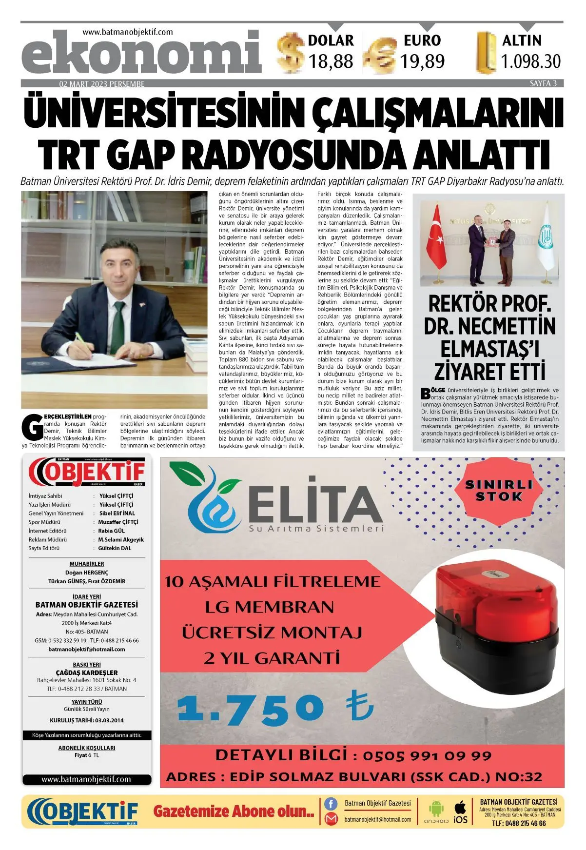 02.03.2023 tarihli sayı, 3. sayfa