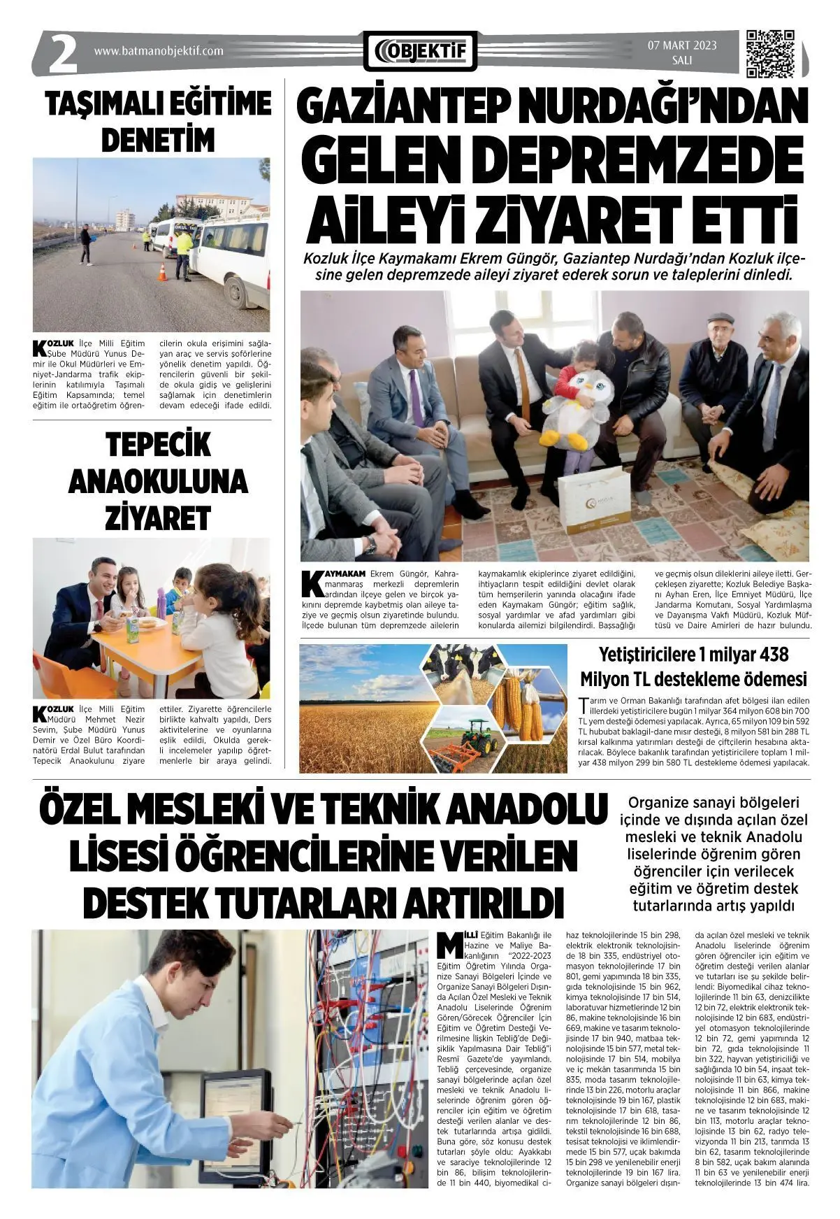 08.03.2023 tarihli sayı, 2. sayfa