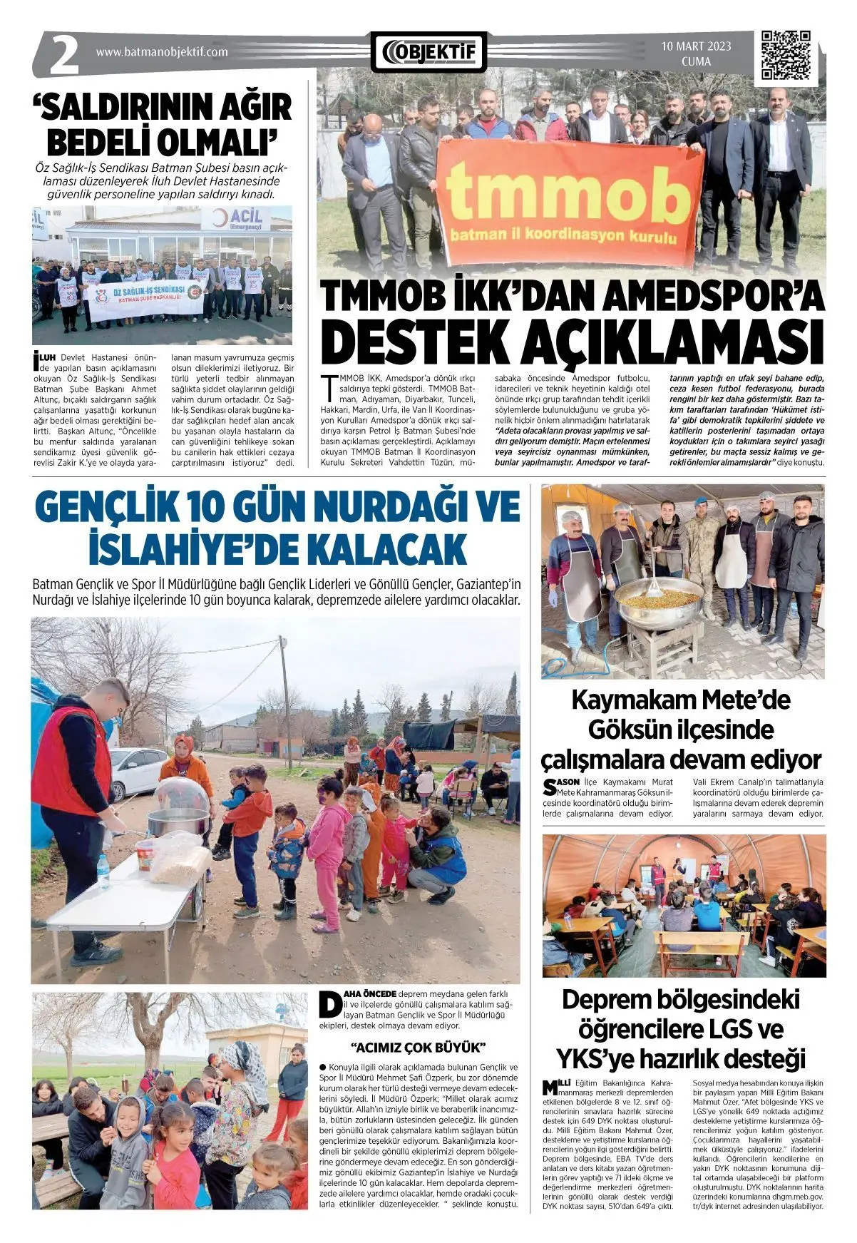 10.03.2023 tarihli sayı, 2. sayfa