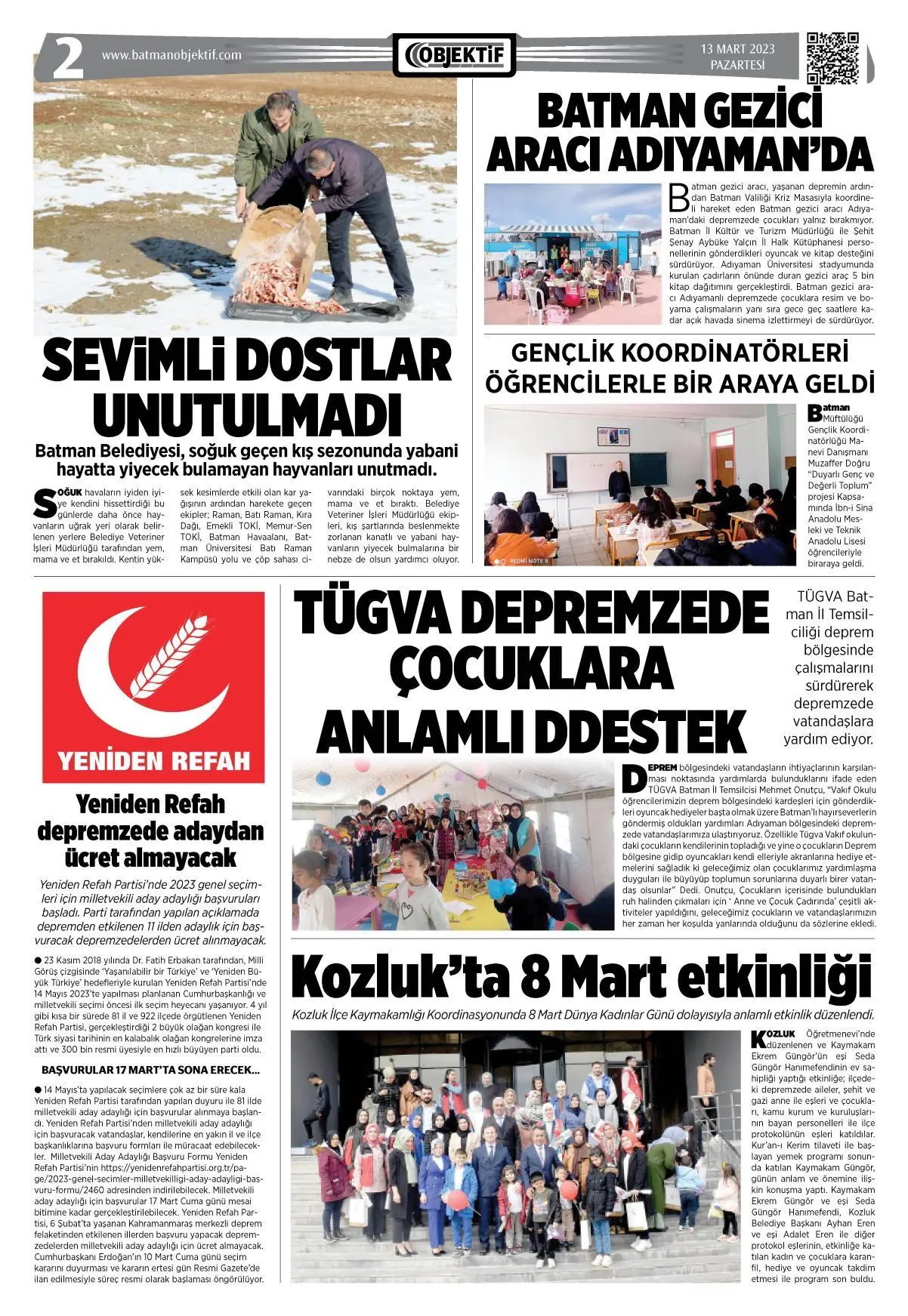 13.03.2023 tarihli sayı, 2. sayfa