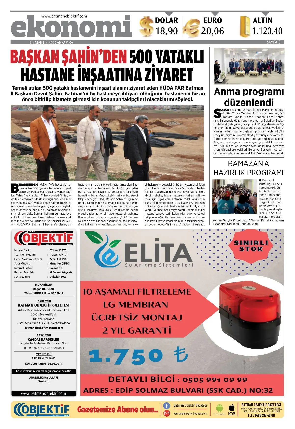 20.03.2023 tarihli sayı, 3. sayfa