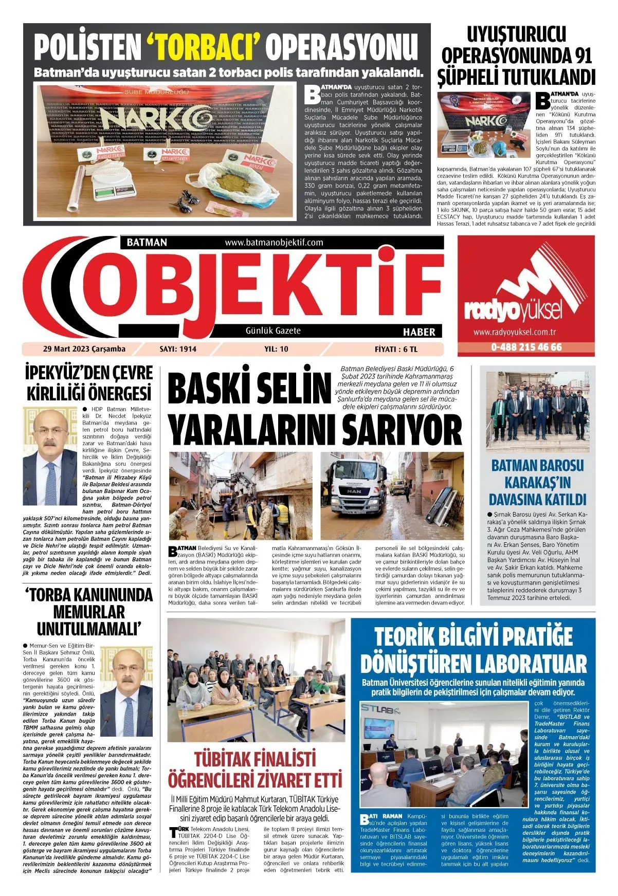 29.03.2023 tarihli sayı, 1. sayfa