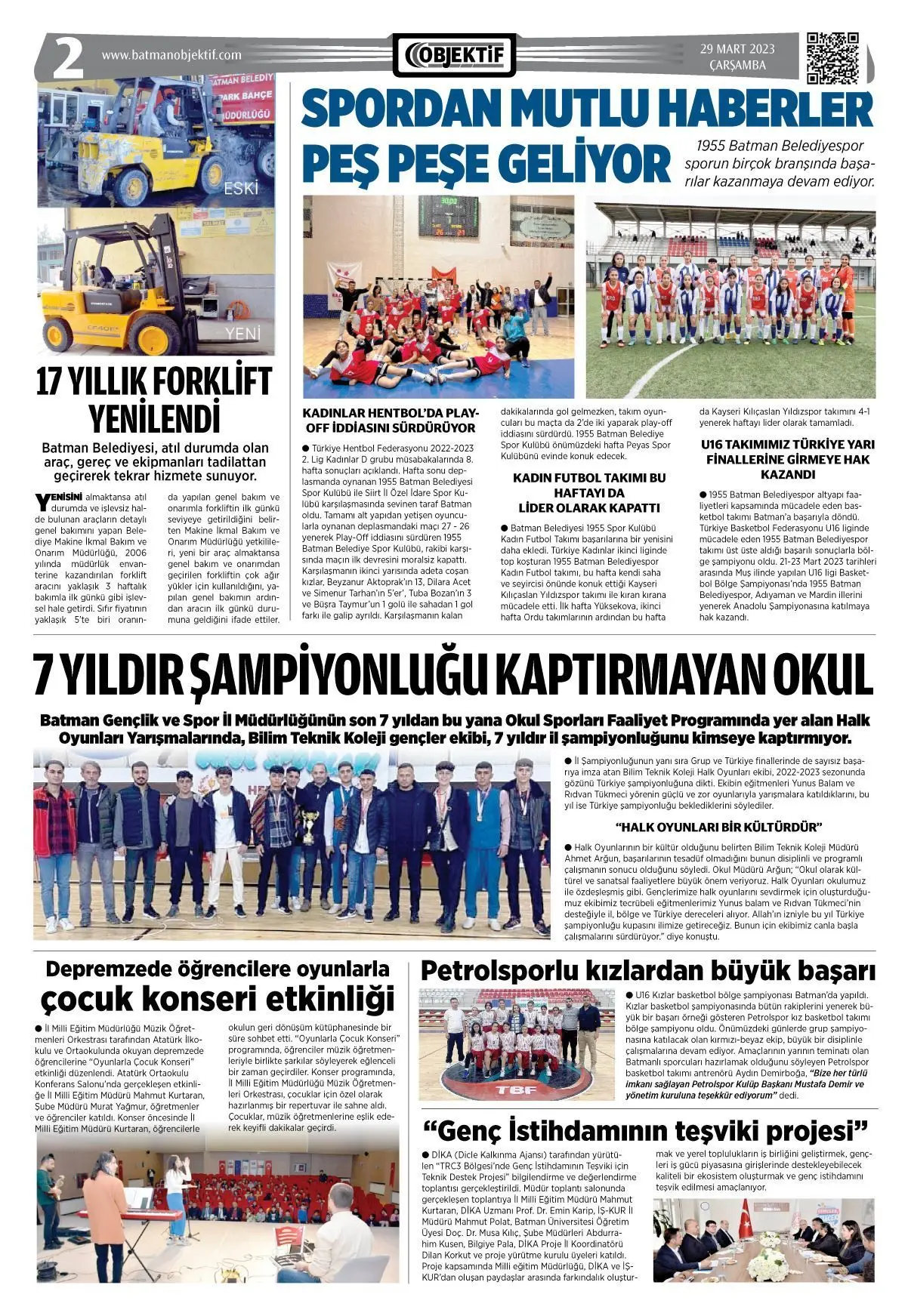 29.03.2023 tarihli sayı, 2. sayfa